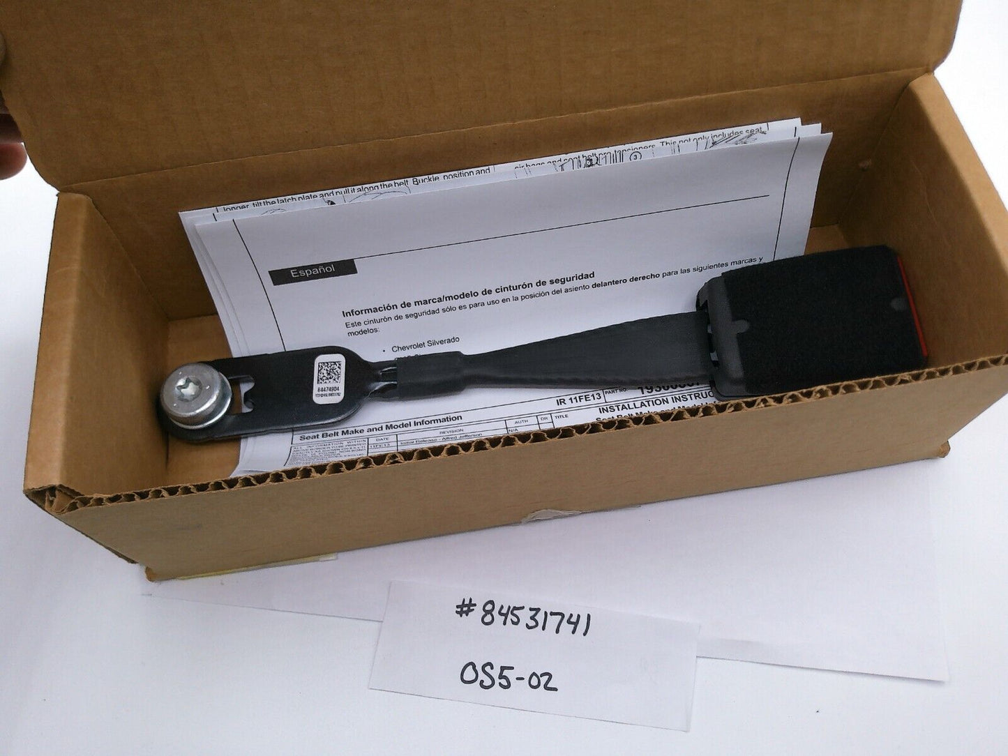 GM Genuine Parts 84531741 Seat Belt Receptacle | OS5-02