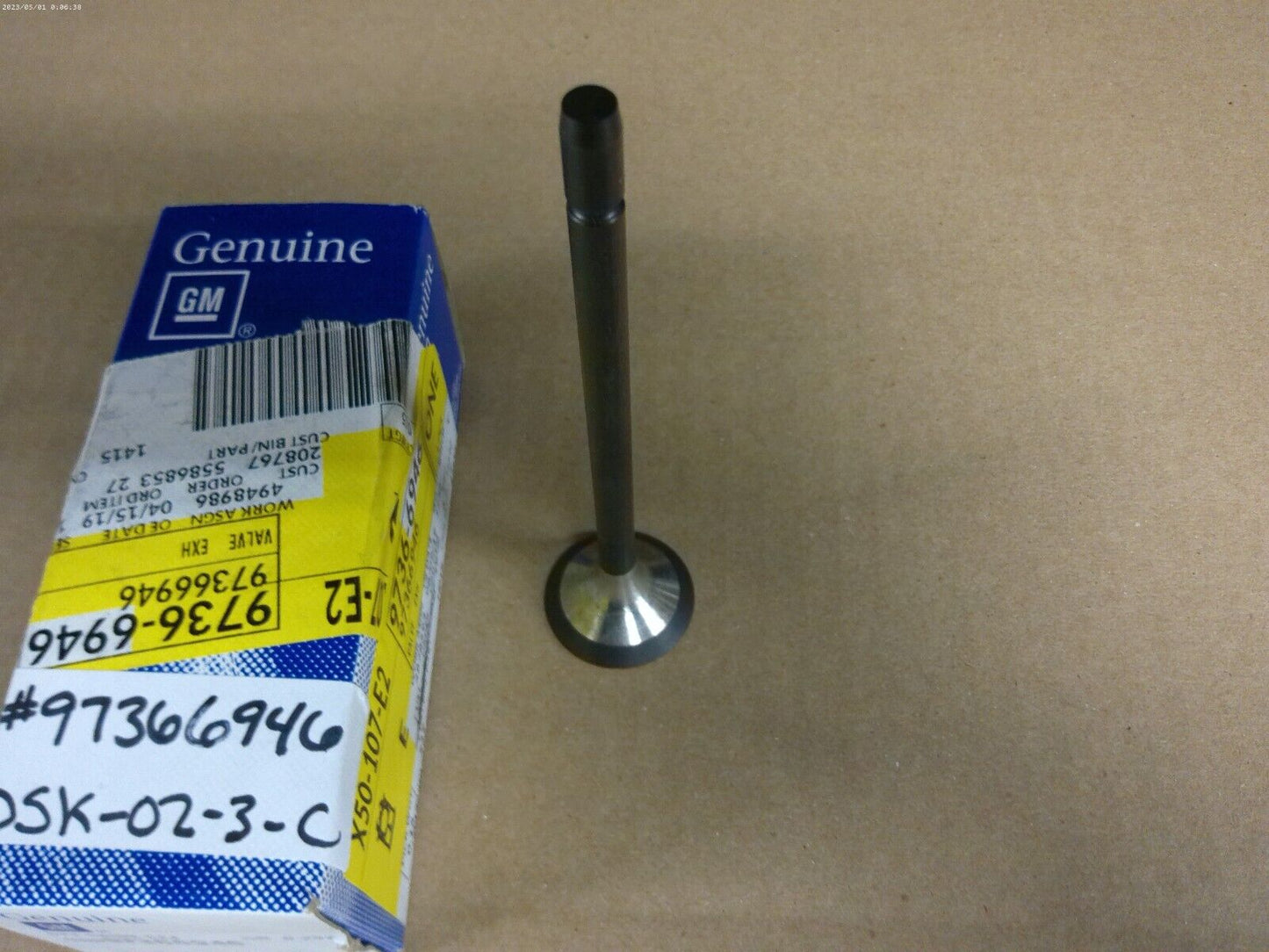 Genuine OEM GM Engine Exhaust Valve 97366946 | DSK-02-3-C