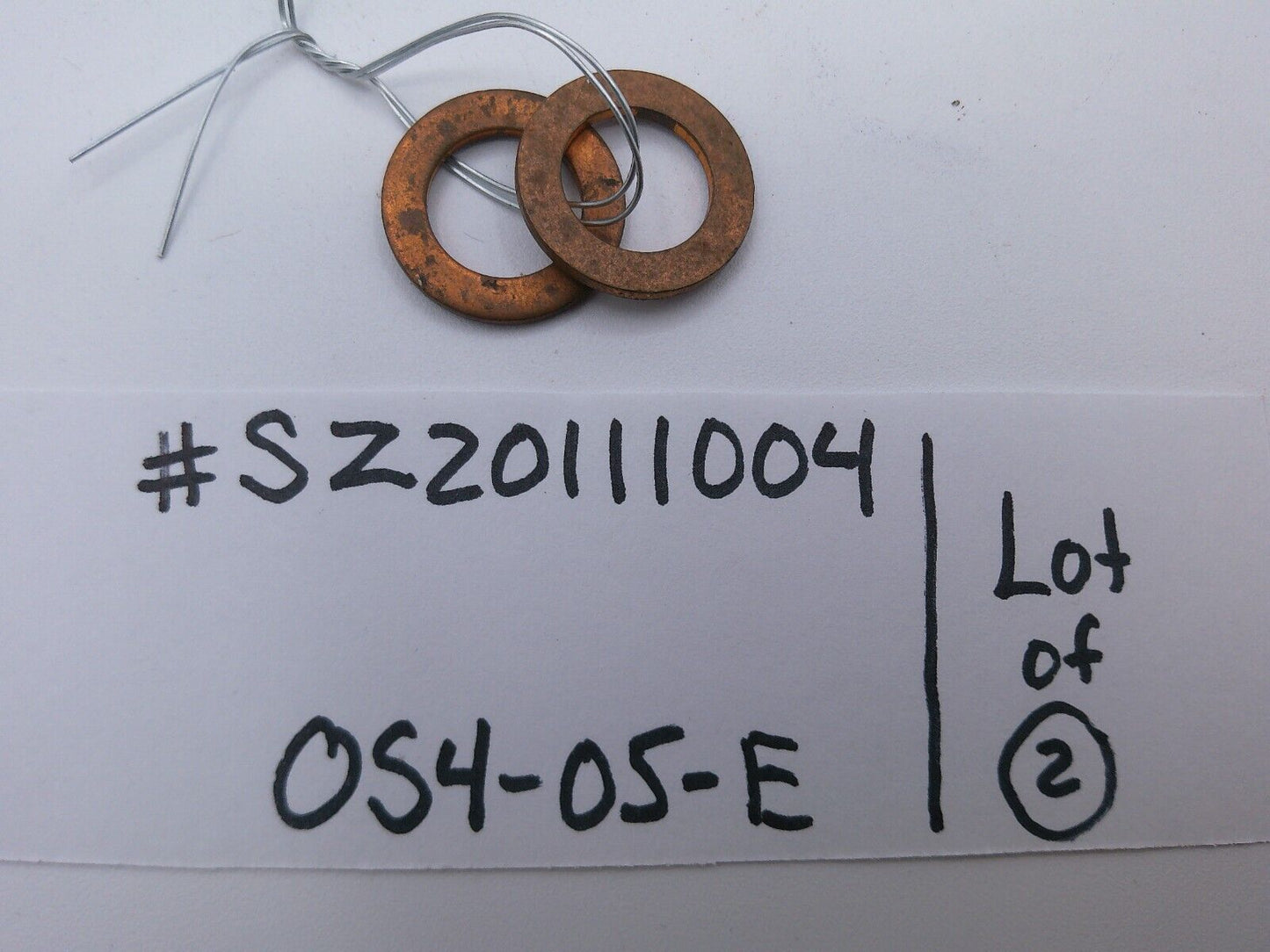 Lot of (2) Genuine OEM Hino SZ20111004 Soft Washers | OS4-05-E