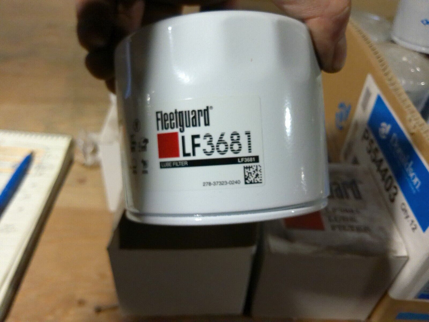 Lot of (4) Genuine Fleetguard LF3681 Lube Filters | WD17-1