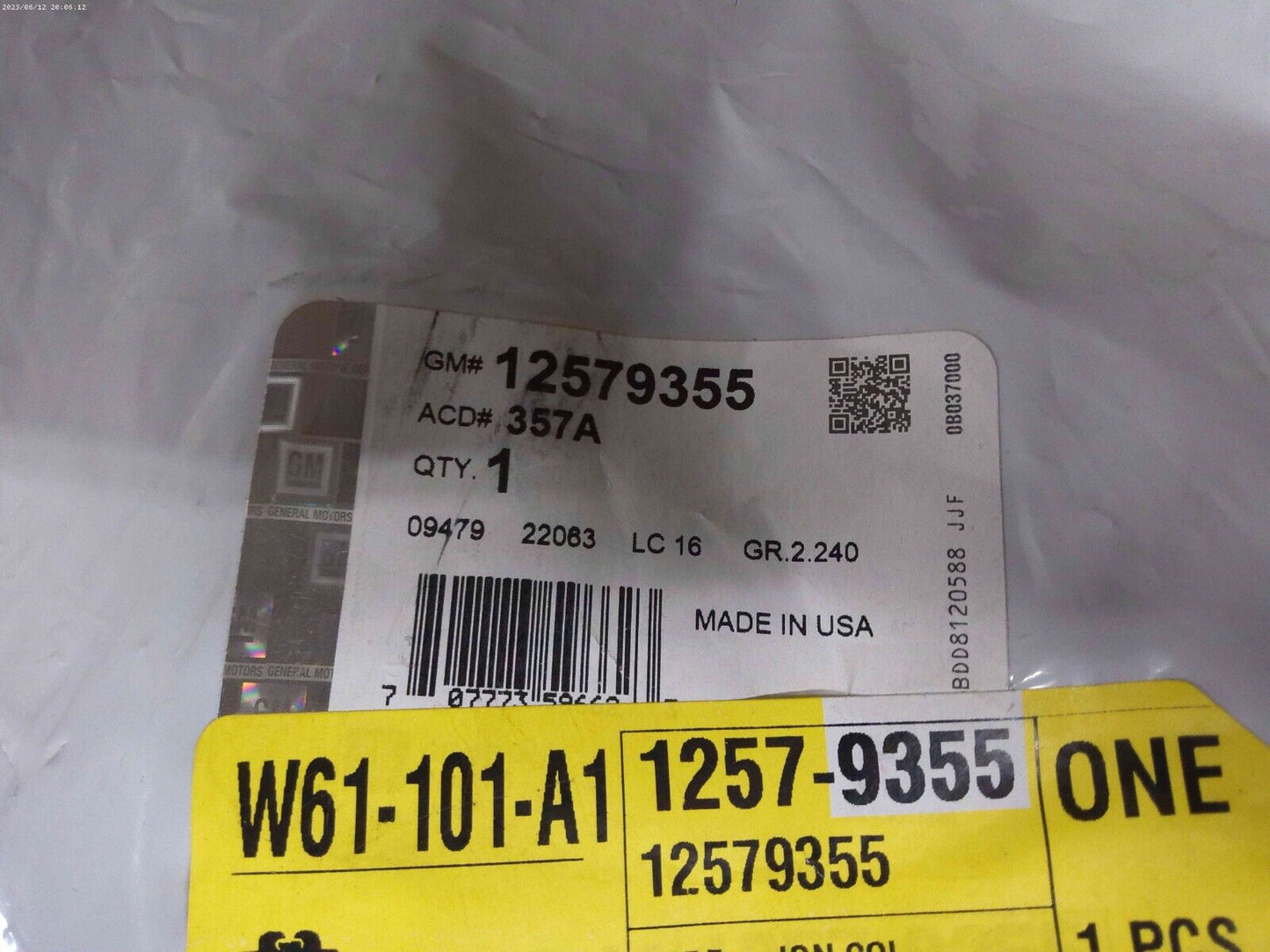 Genuine OEM GM Ignition Coil Wire Harness 12579355 | CS11-D-T