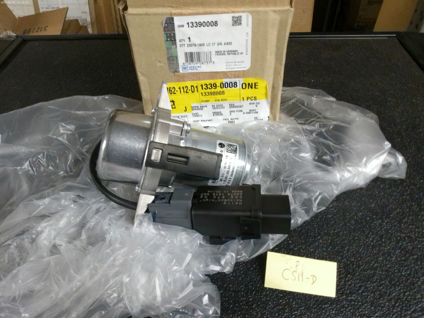 Genuine GM Power Brake Booster Pump Assembly 13390008 | CS11-D