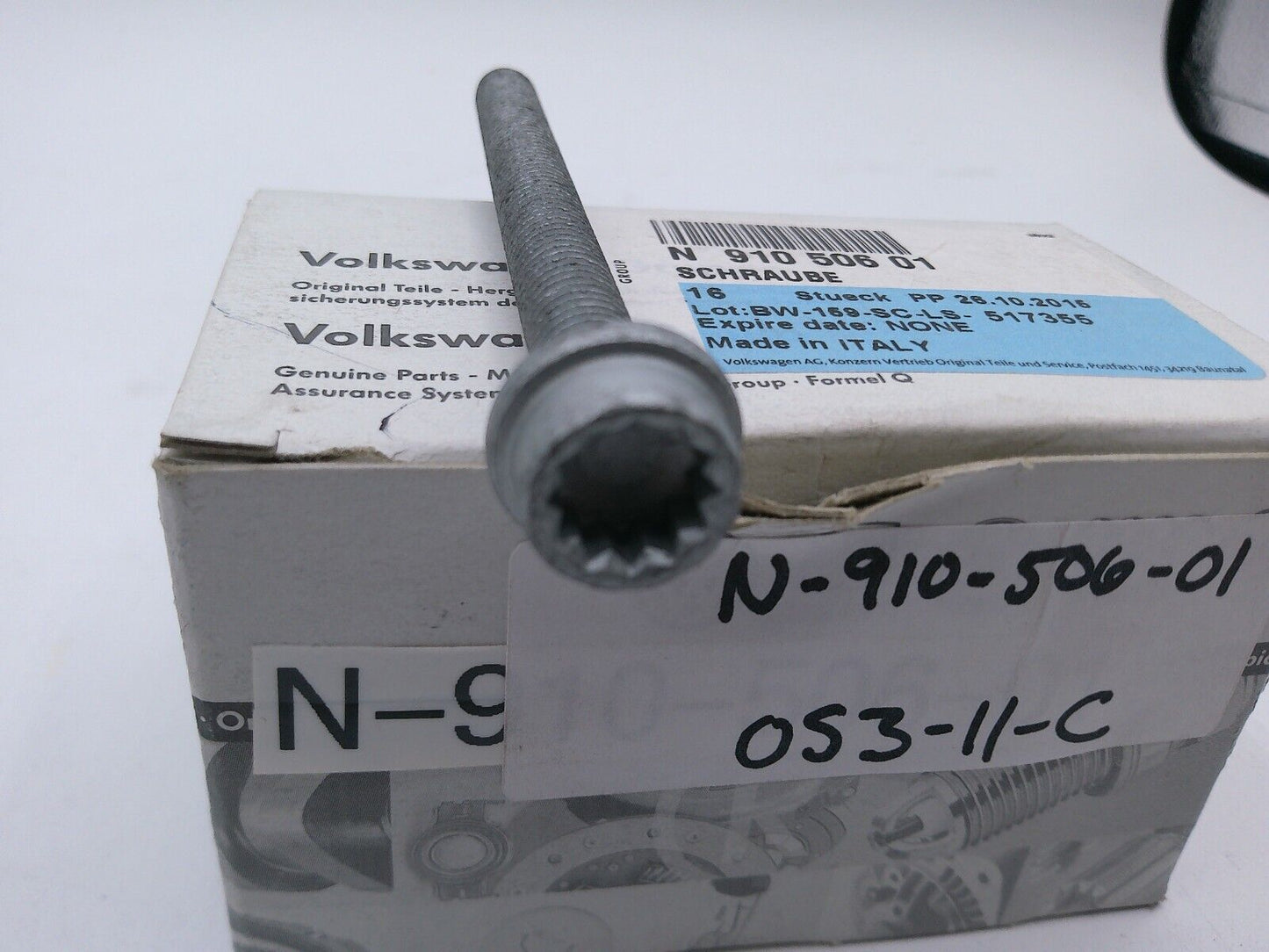 Genuine OEM AUDI VW Bolt / Screw N91050601 N-910-506-01 | OS3-11-C