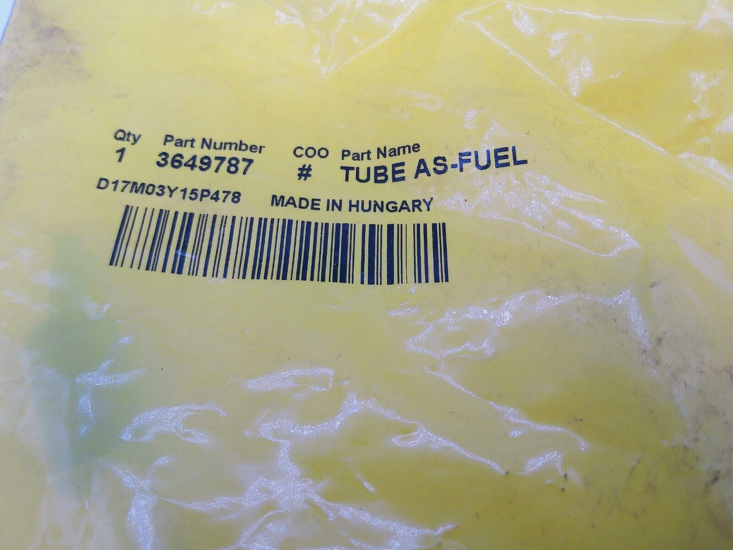 Genuine OEM Caterpillar Cat 364-9787 Fuel Tube Assembly | VM2-02-B-1