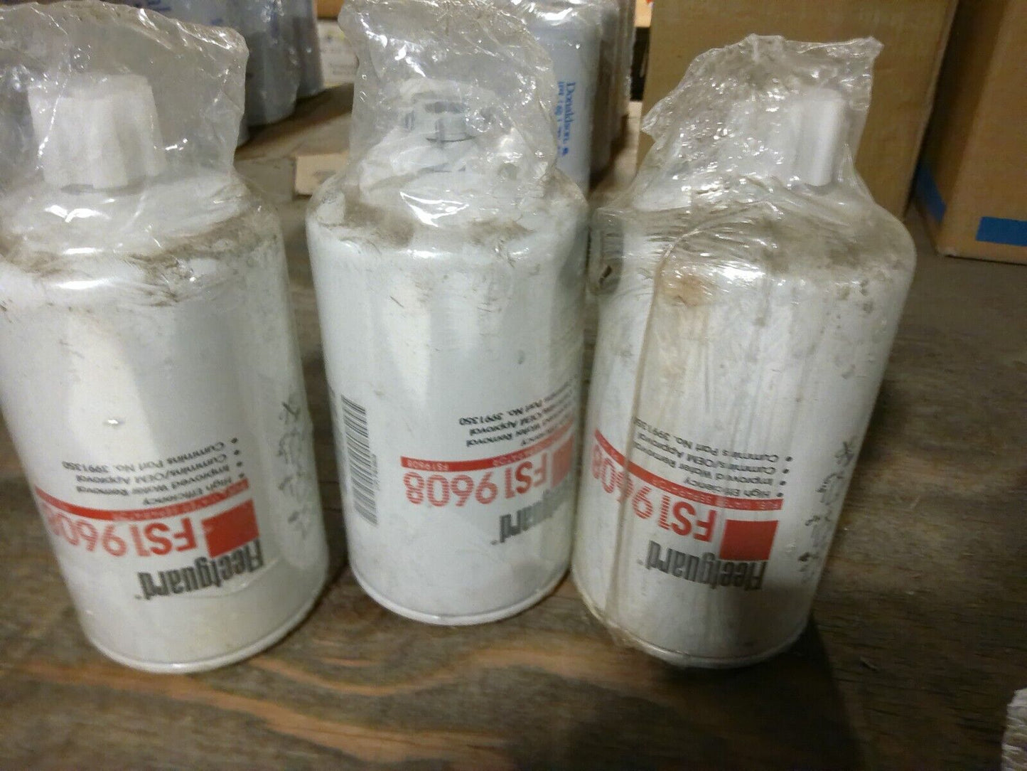 Lot of (3) Fleetguard FS19608 Fuel/Water Separator Filters | WD30-1