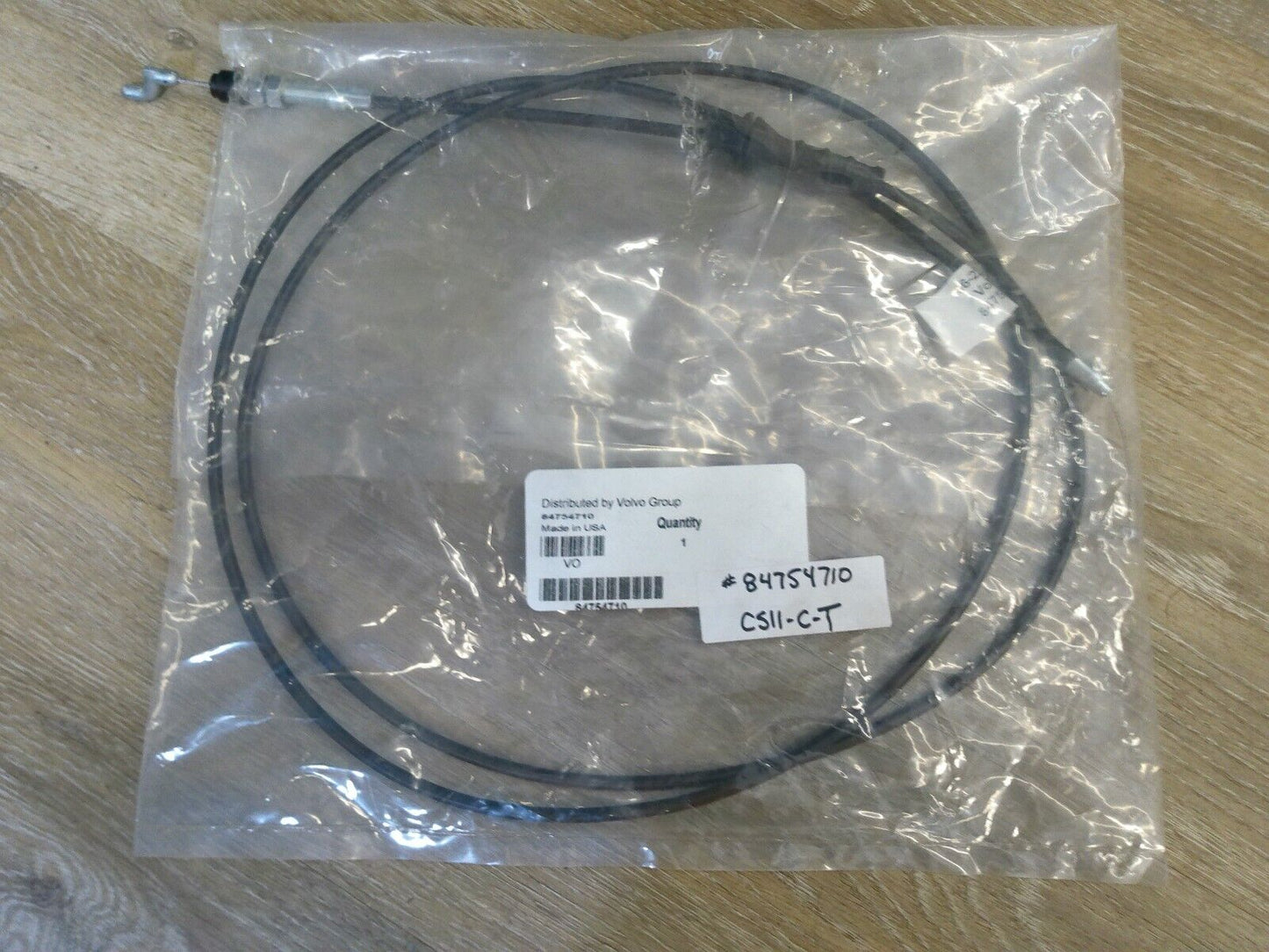 Genuine OEM Volvo 84754710 Hood Release Cable | CS11-C-T