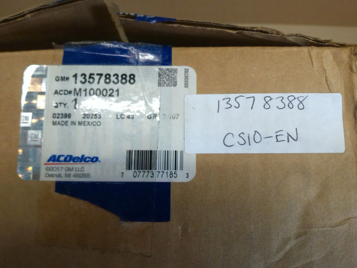 Genuine GM OEM Fuel Pump 13578388 w/ O-Ring | CS10-EN