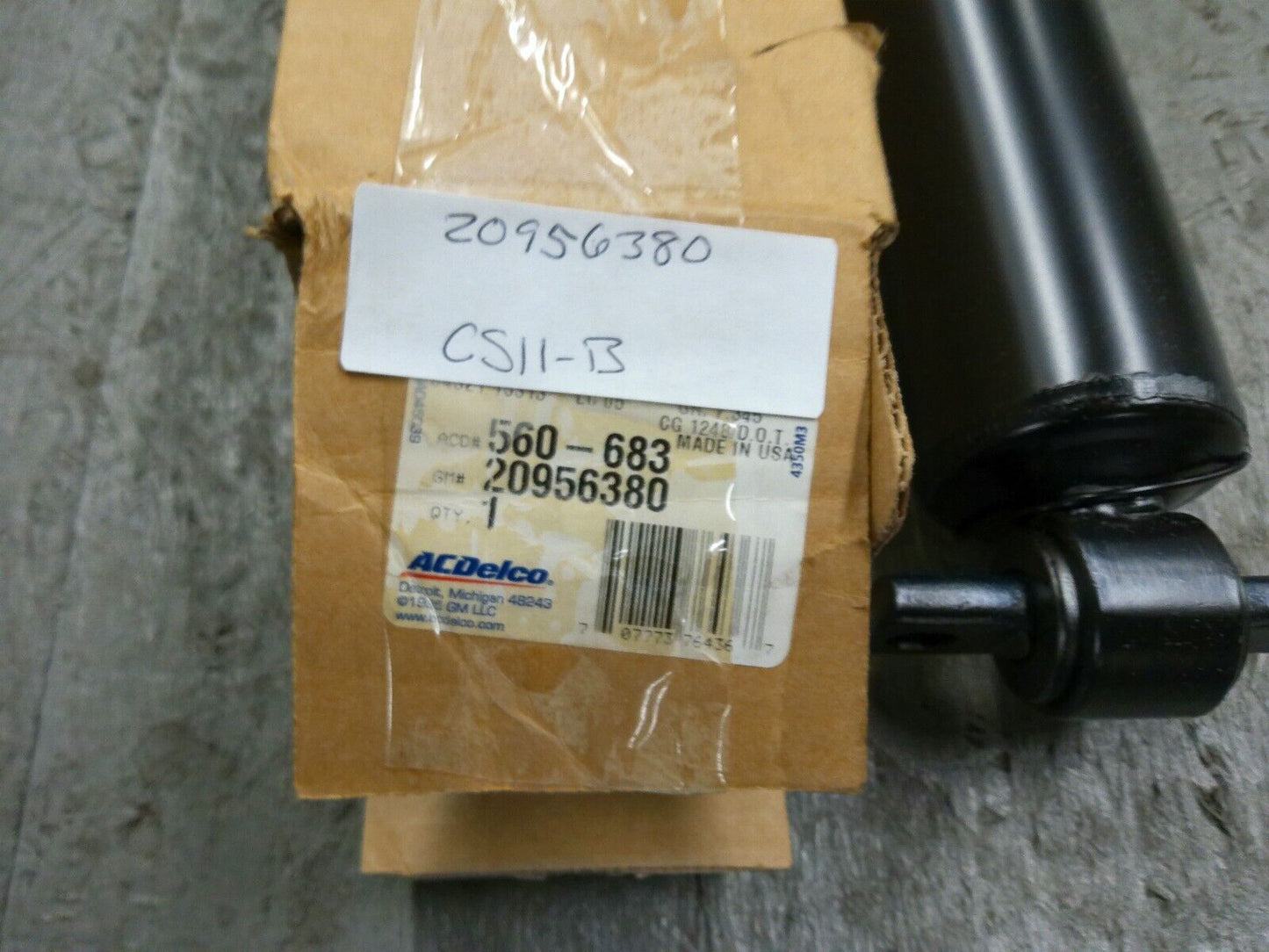 ACDelco/General Motors OEM Rear Shock Absorber 560-683; 20956380 | CS11-B