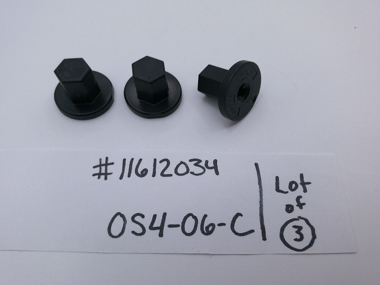 Lot of (3) Genuine OEM General Motors Nuts 11612034 | OS4-06-C