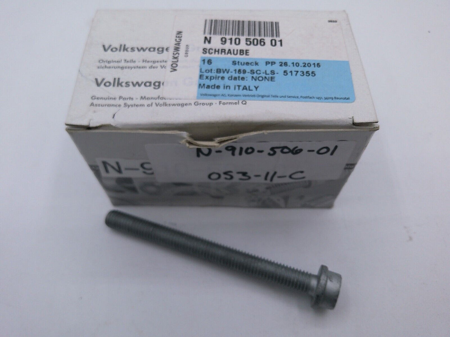Genuine OEM AUDI VW Bolt / Screw N91050601 N-910-506-01 | OS3-11-C