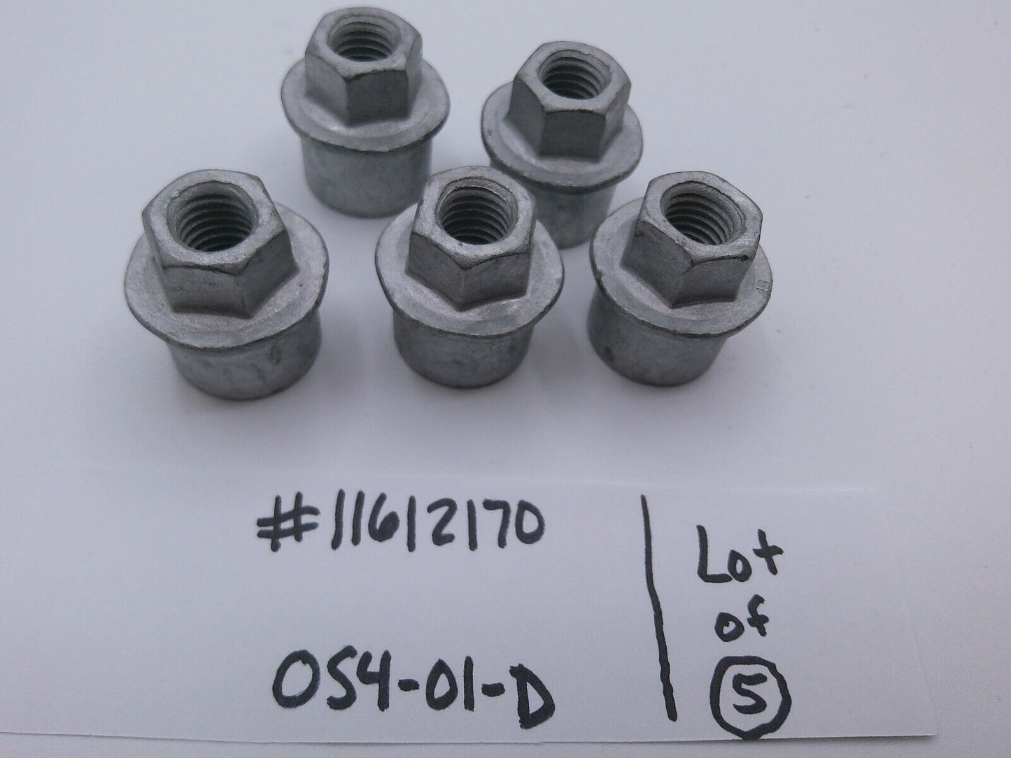 Lot of (5) Genuine OEM GM Brake Pedal Pivot Nut 11612170 | OS4-01-D
