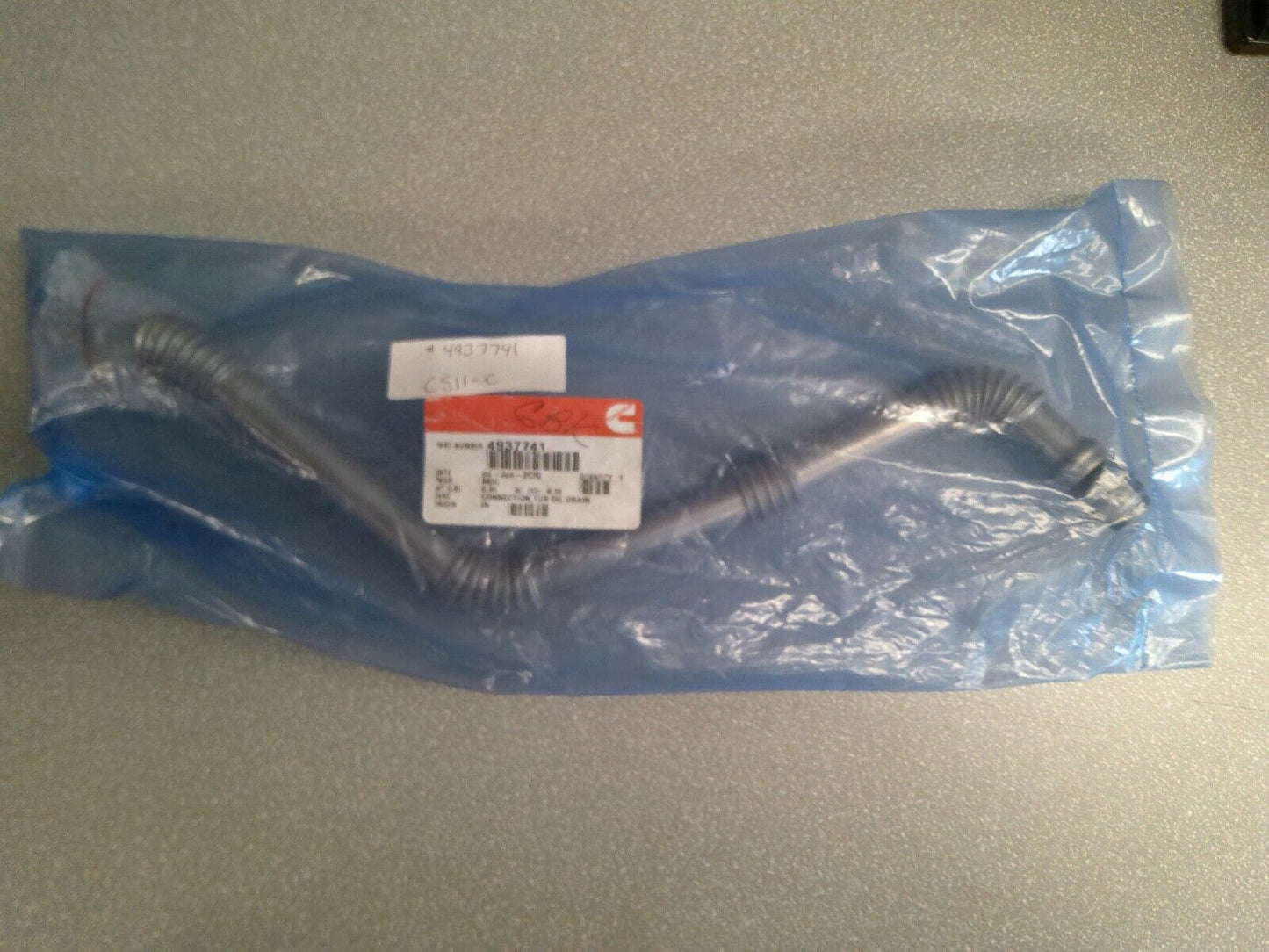 4937741 Turbocharger Drain Tube Genuine Cummins OEM | CS11-C