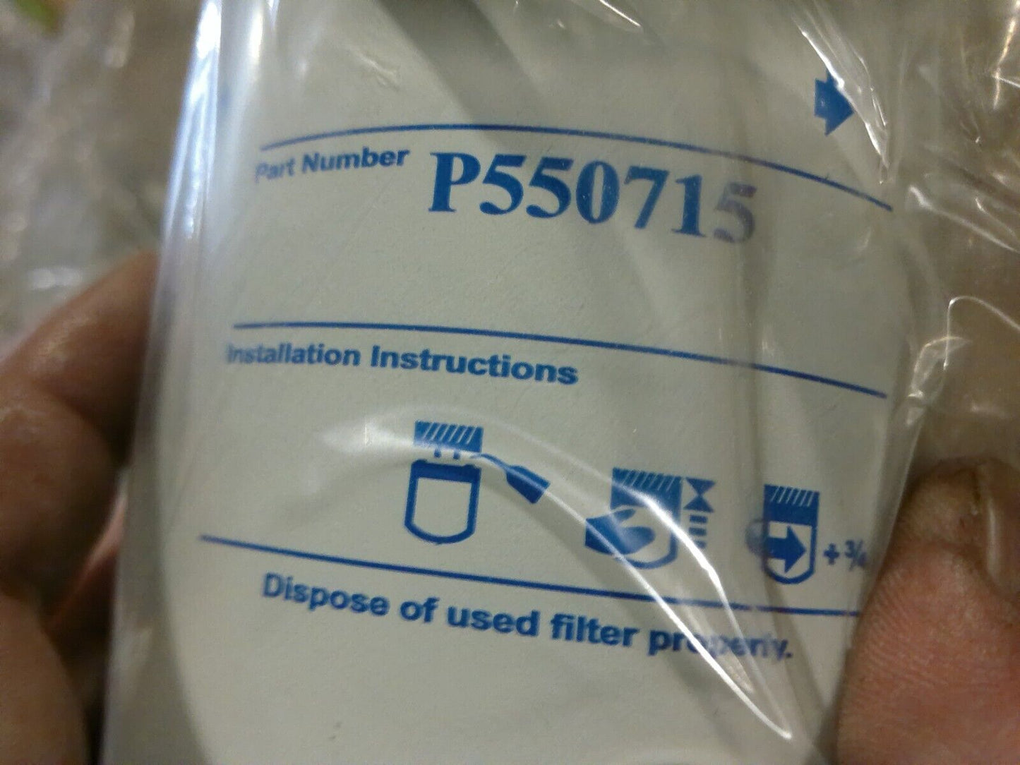 Lot of (6) Donaldson Full Flow Spin-On Oil Filters P550715 | WD17-1