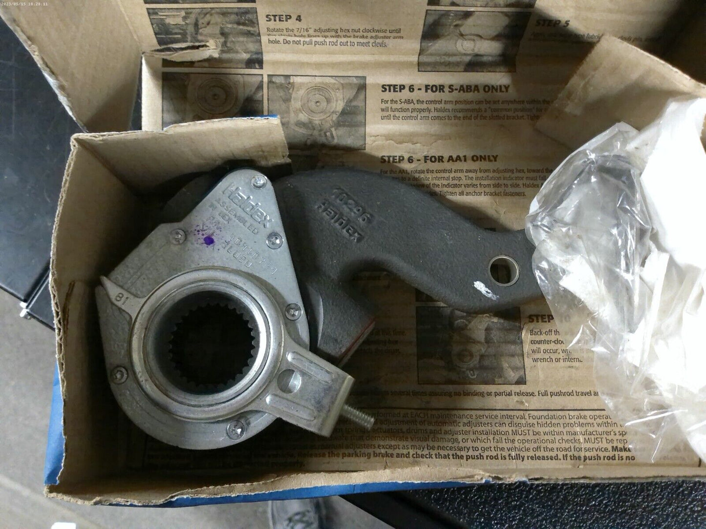 Haldex 40910653 Automatic Brake Adjuster BlueBird Bus Part 00045335 | CAVE14