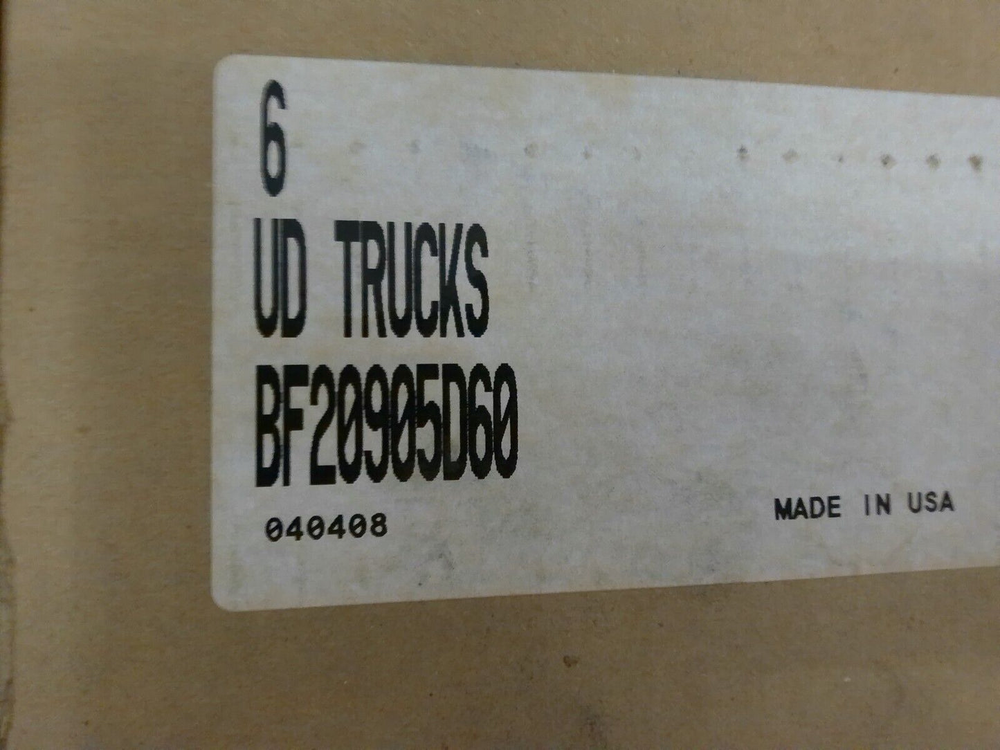 Lot of (6) UD Truck Filters BF20905D60 | WD12-1
