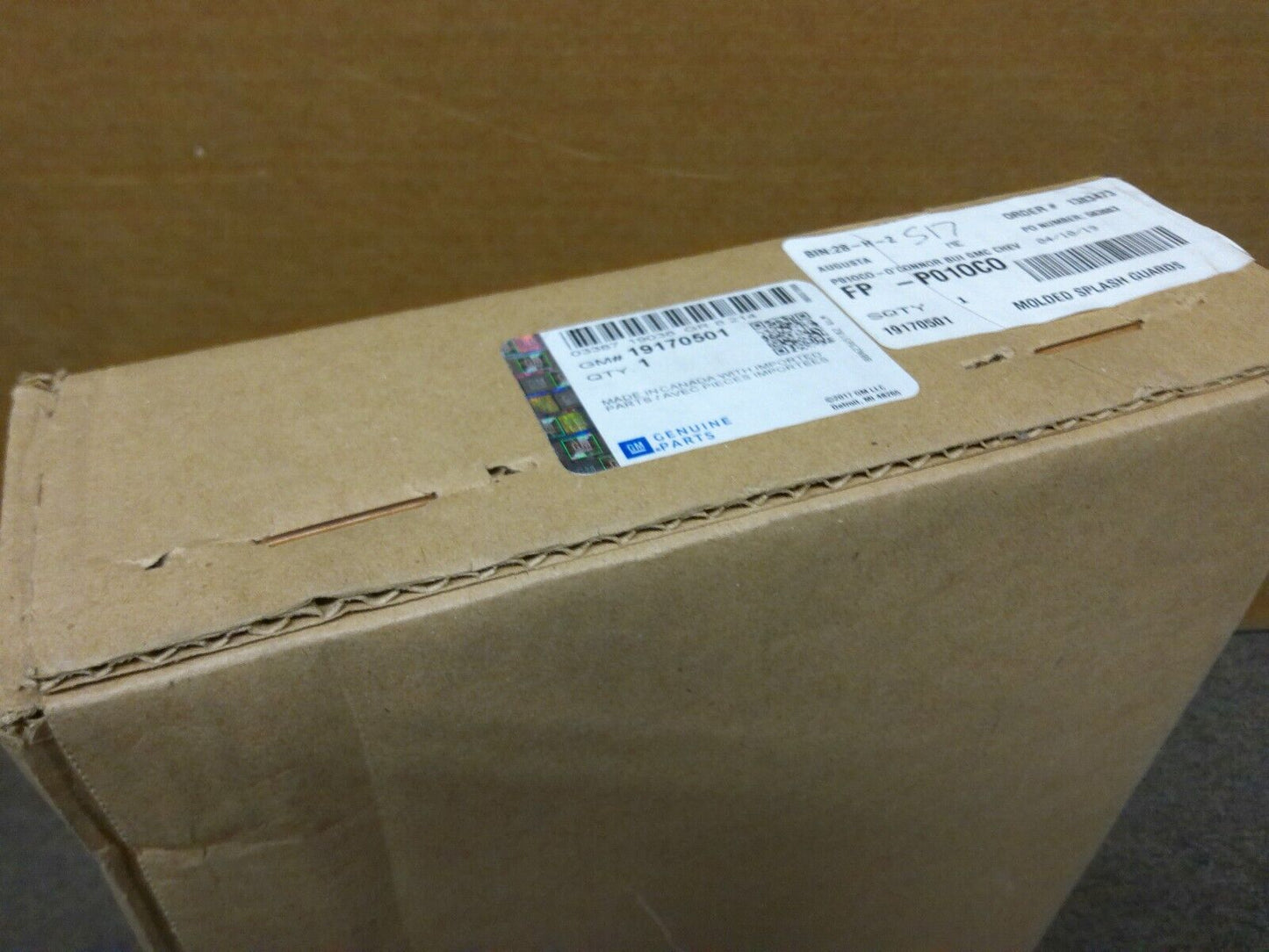 Genuine OEM GM Splash Guards Front 19170501 | CS10B