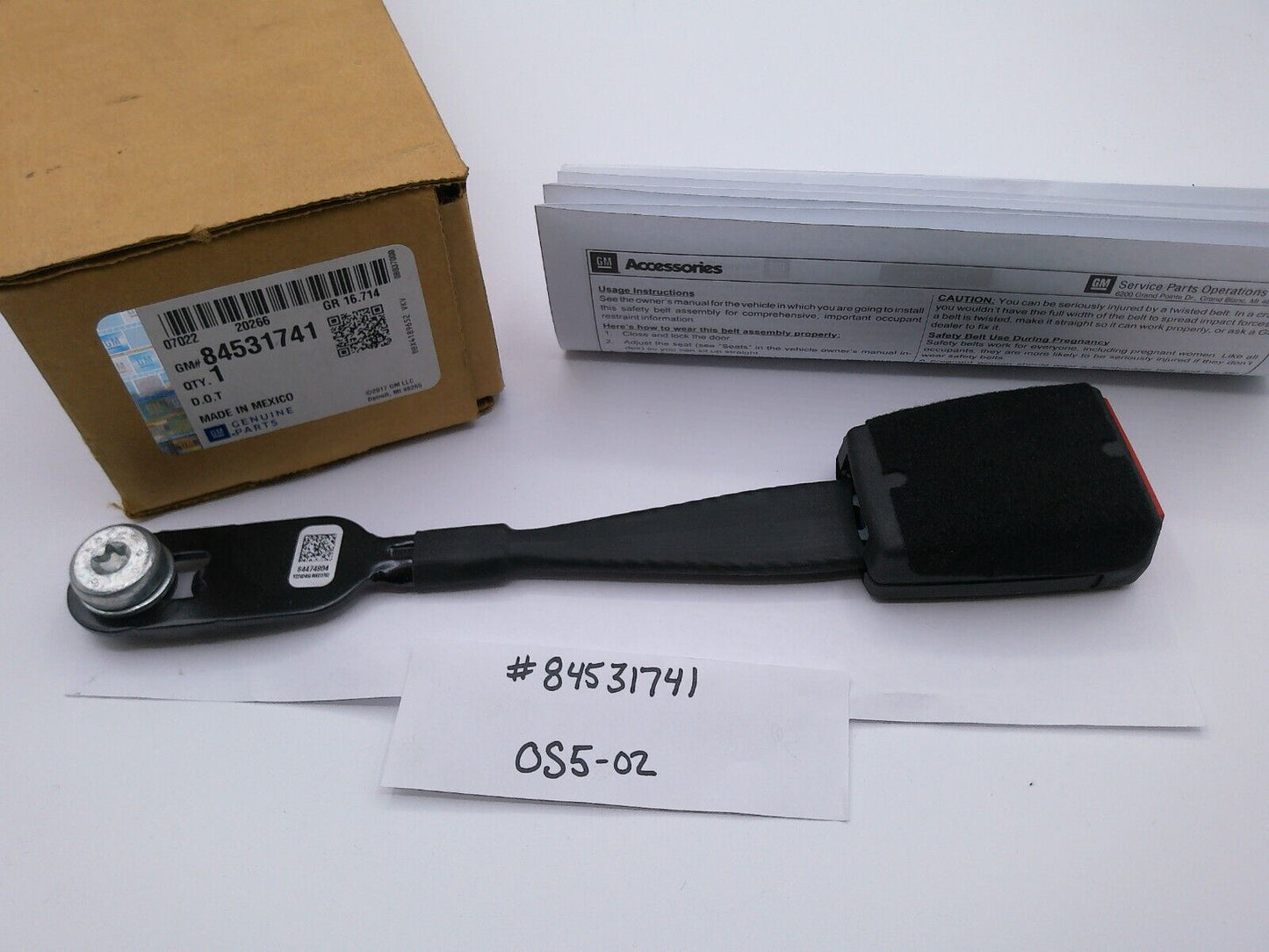 GM Genuine Parts 84531741 Seat Belt Receptacle | OS5-02