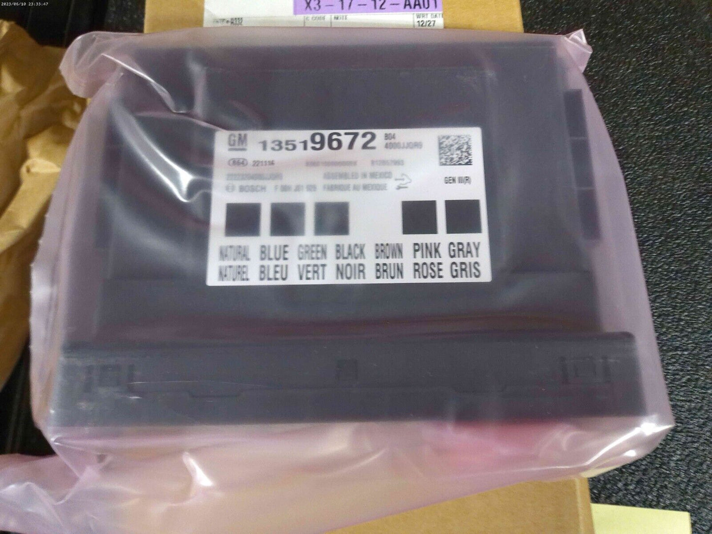 GENUINE GM OEM BODY CONTROL MODULE CONTROL 13519672 ACDELCO | CAVE14