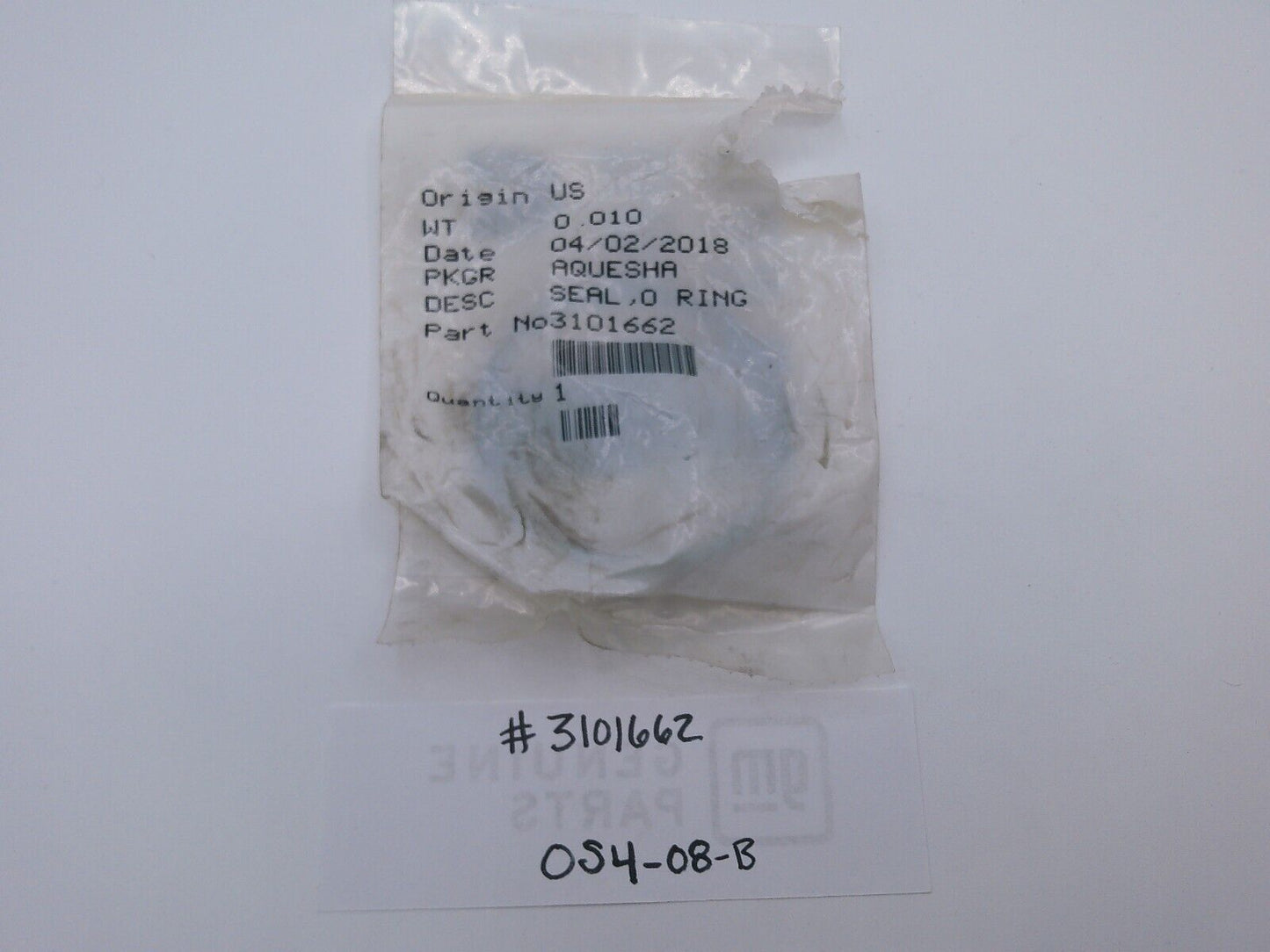 Genuine Cummins 3101662 Seal O-Ring OEM | OS4-08-B