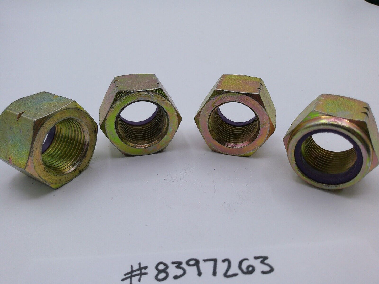 Lot of (4) Genuine OEM Volvo Lock Nuts Part 8397263 | OS1-10-D