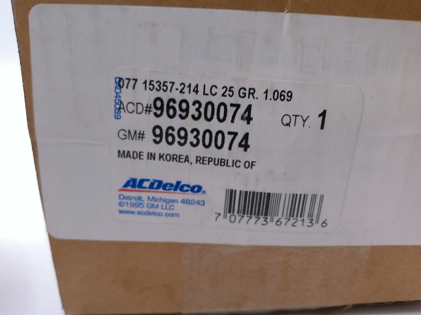 Genuine GM Engine Water Pump 96930074 GM OEM PART | OS5-02