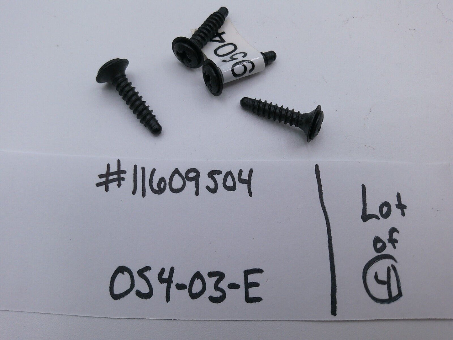 Lot of (4) Genuine OEM GM Bolt / Screw 11609504 | OS4-03-E