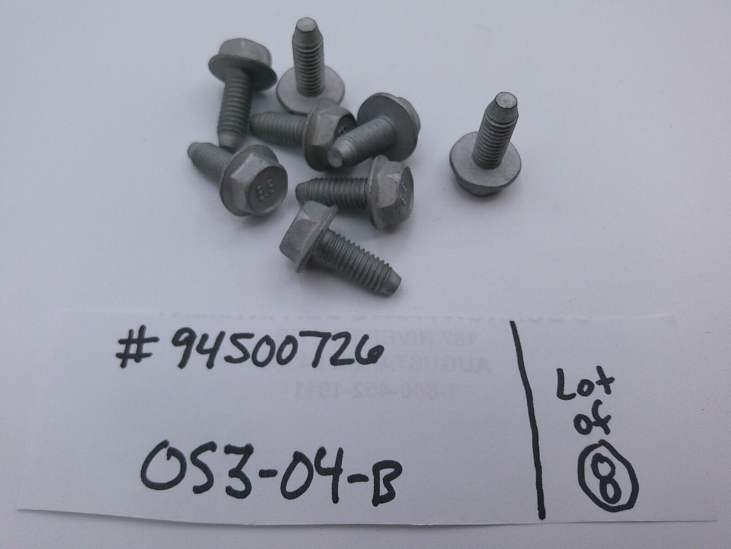 Genuine GM Multi-Purpose Bolt 94500726 Lot of (8) | OS3-04-B