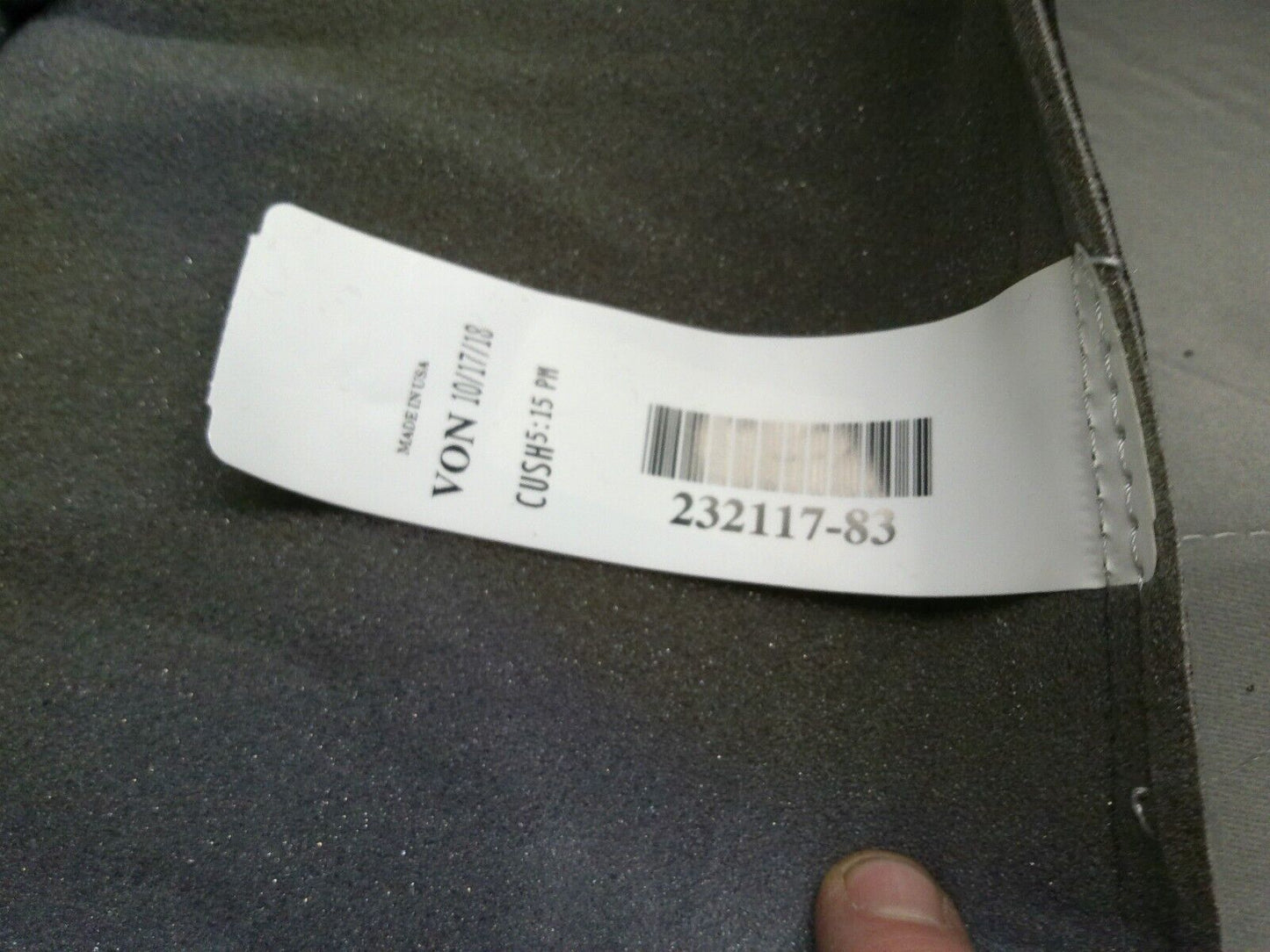 Genuine OEM Volvo Truck NTS23211783 Seat Cover - Gray - Cloth *READ* | CS11-B-1