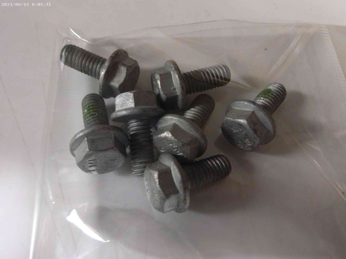 Mack / Volvo M6 x 1 x 14 Flanged Hex Head Bolt 25107341 Lot of (7) | OS7-06-B