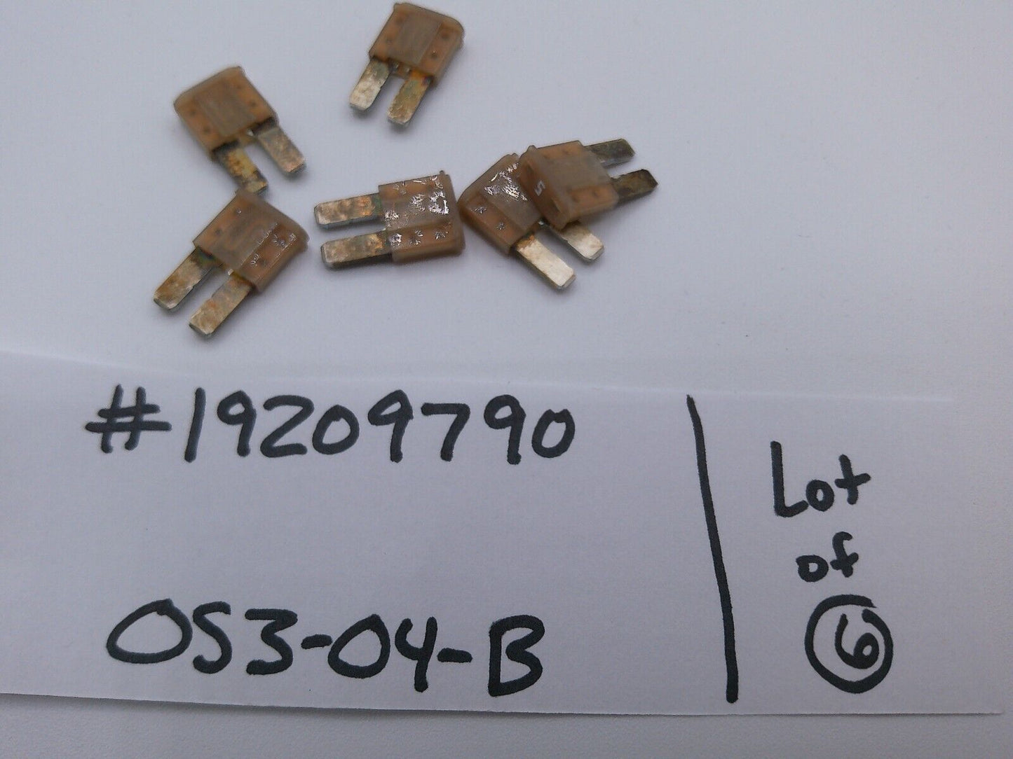 GM OEM Fuse Relay-Mini Fuse 19209790 Lot of (6) *TARNISHED* | OS3-04-B