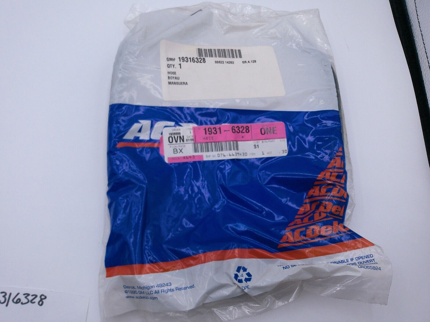 GM Genuine OEM Parts 19316328 Automatic Transmission Oil Cooler Hose | OS1-07-