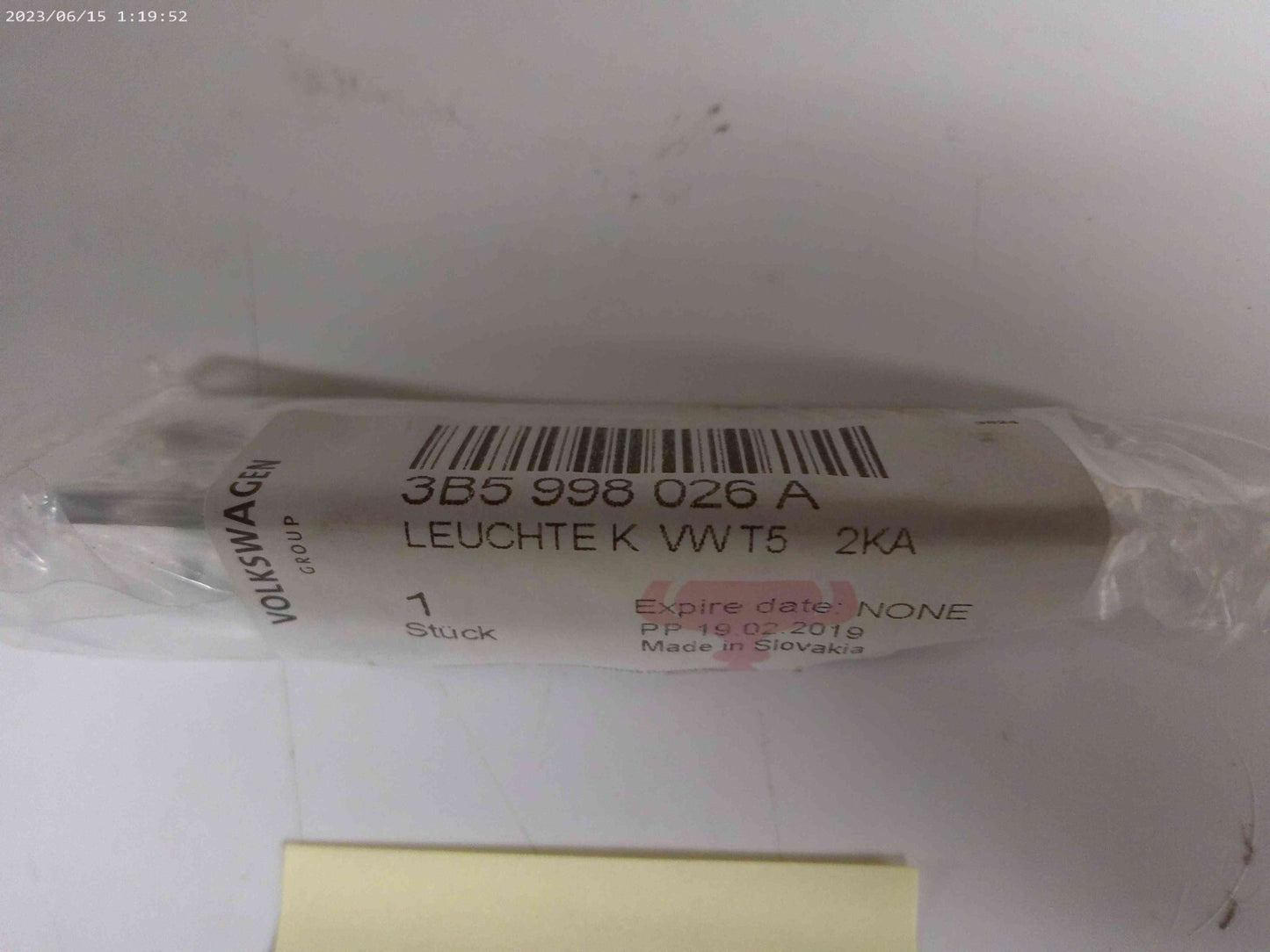 VW oem 3b5998026a License Plate Light Driver or Passenger Side | OS7-08-A