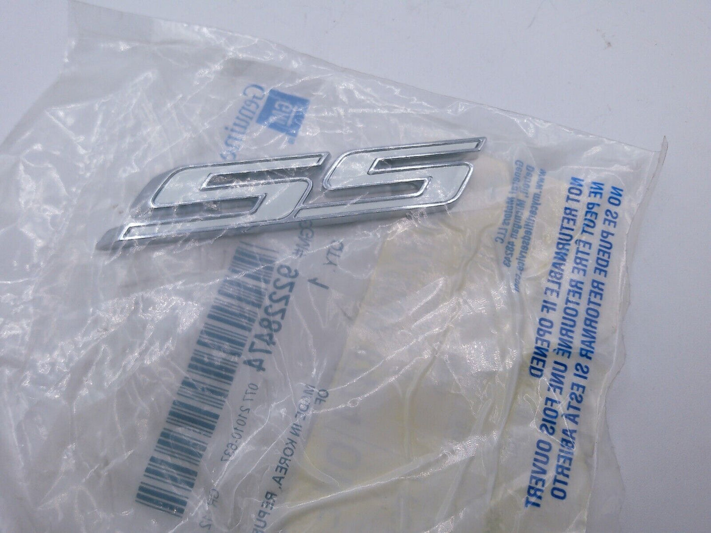 Genuine GM OEM Deck Lid "SS" Emblem Badge 10-15 Camaro 92228474 | OS2-10-B