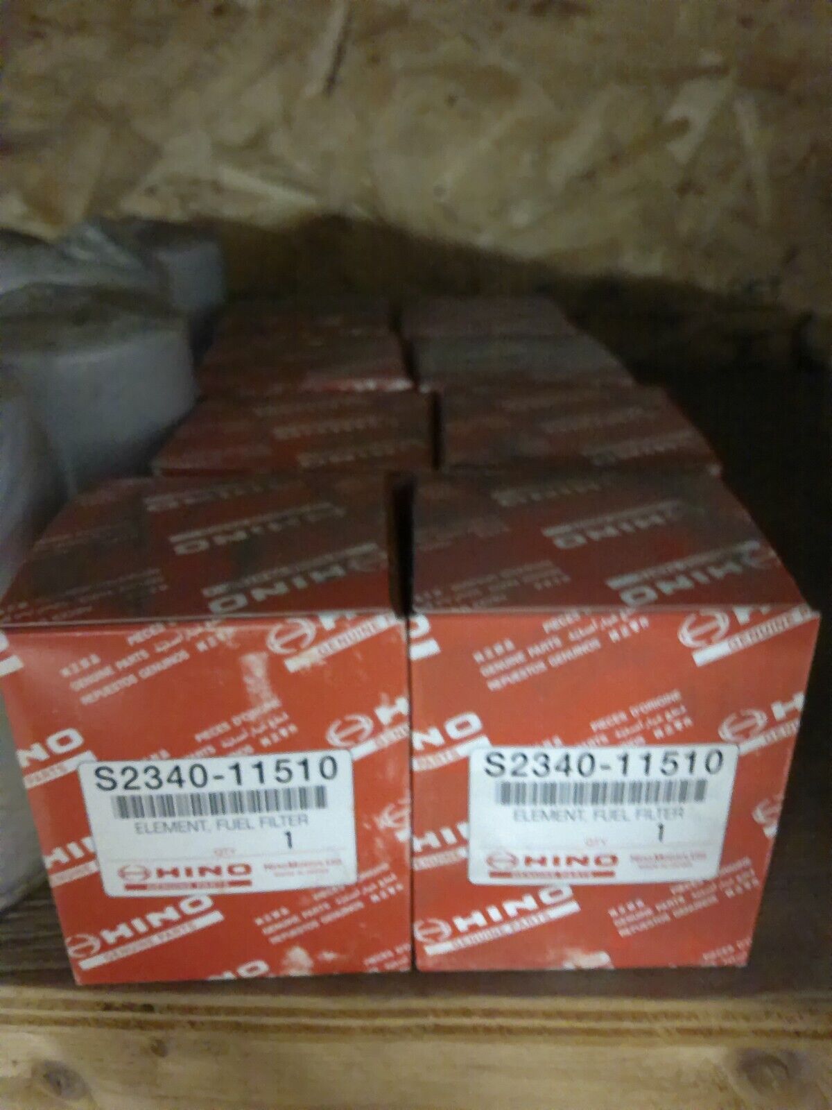 Lot of (8) Genuine OEM HINO Fuel Filters S2340-11510 | WD11-1