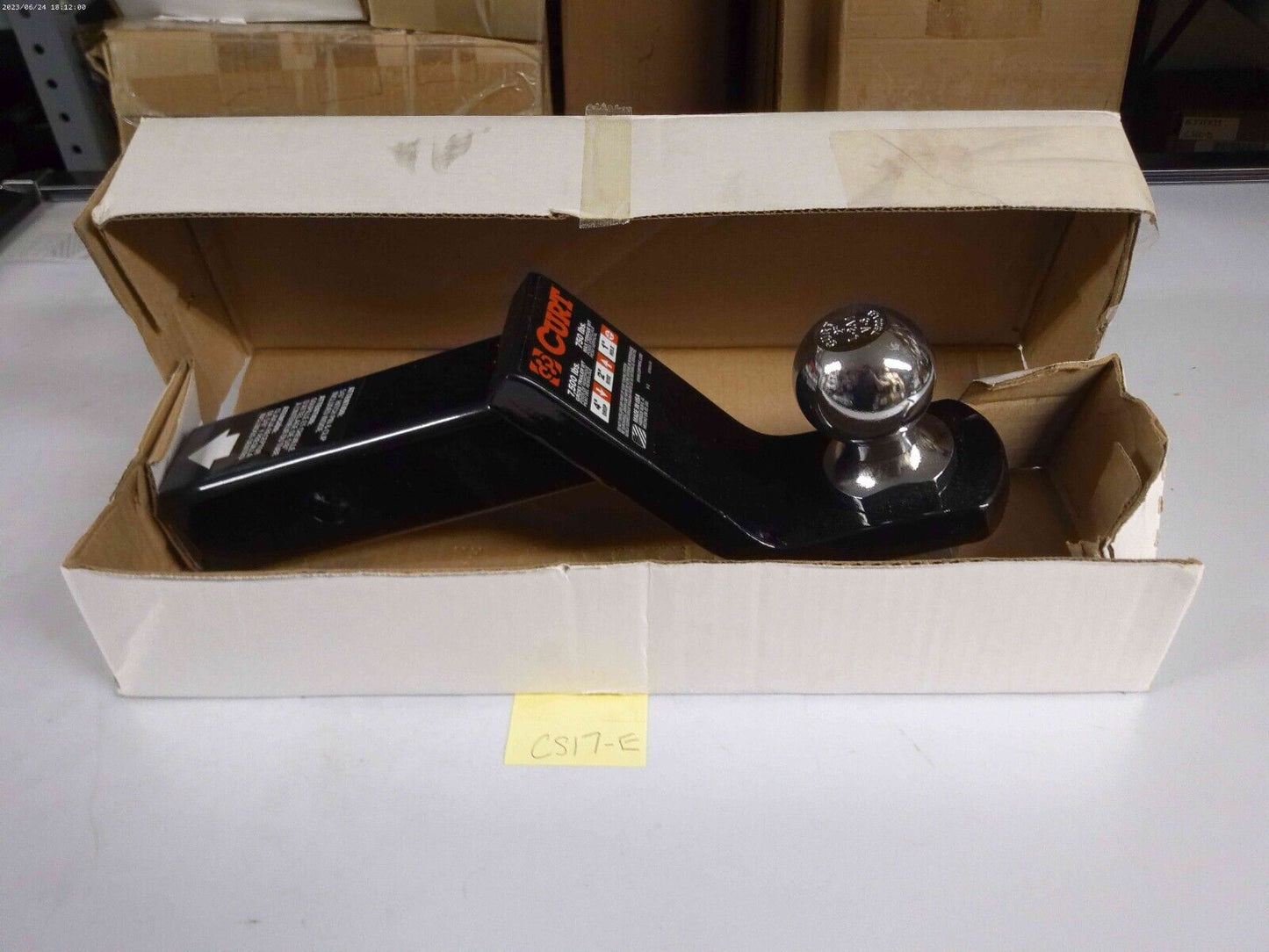 OEM GM Curt Trailer Hitch Ball 19366944 7500lb Capacity 750lb 4" Drop | CS16-E