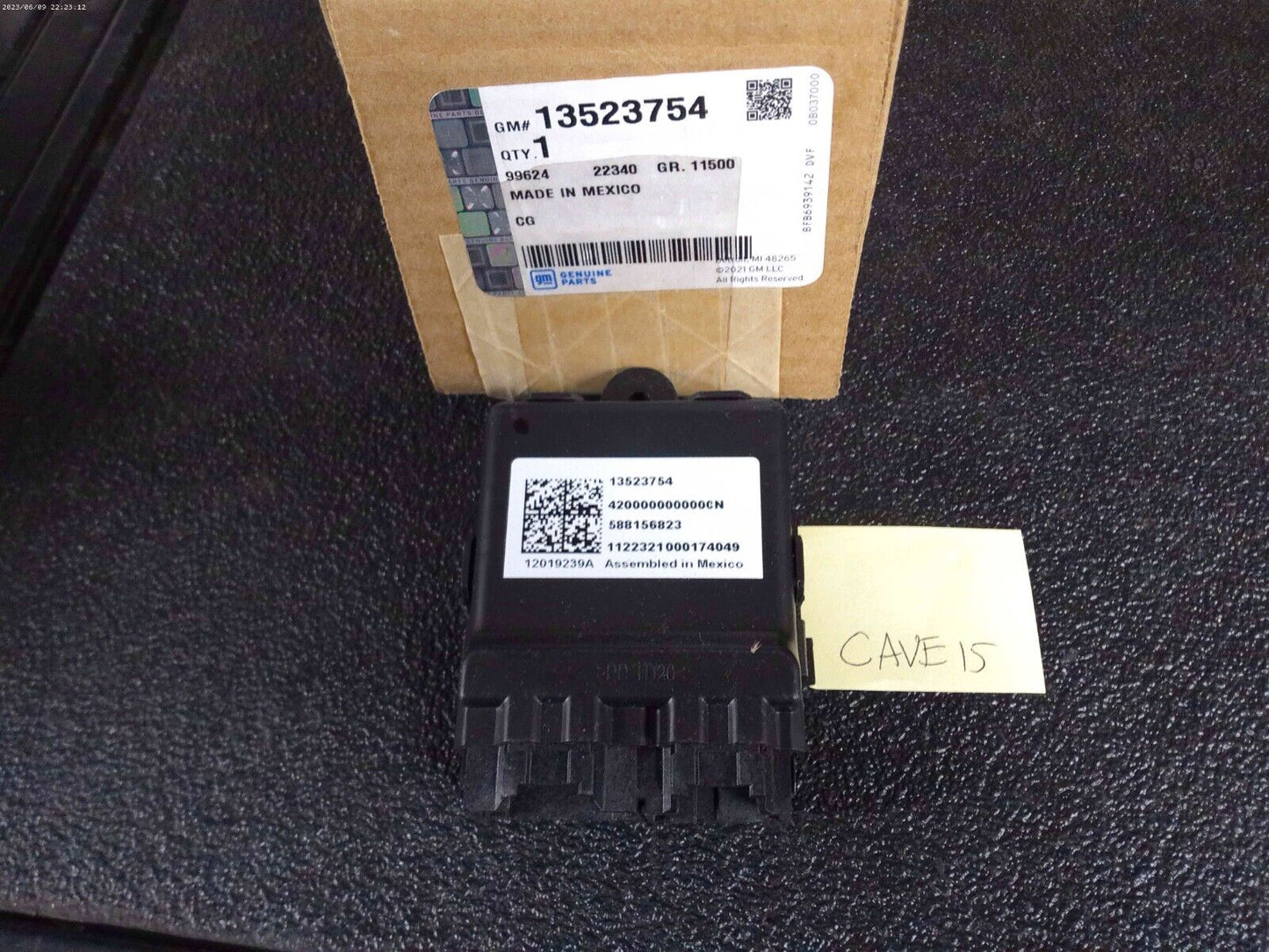 Genuine GM Module 13523754 OEM | CAVE15