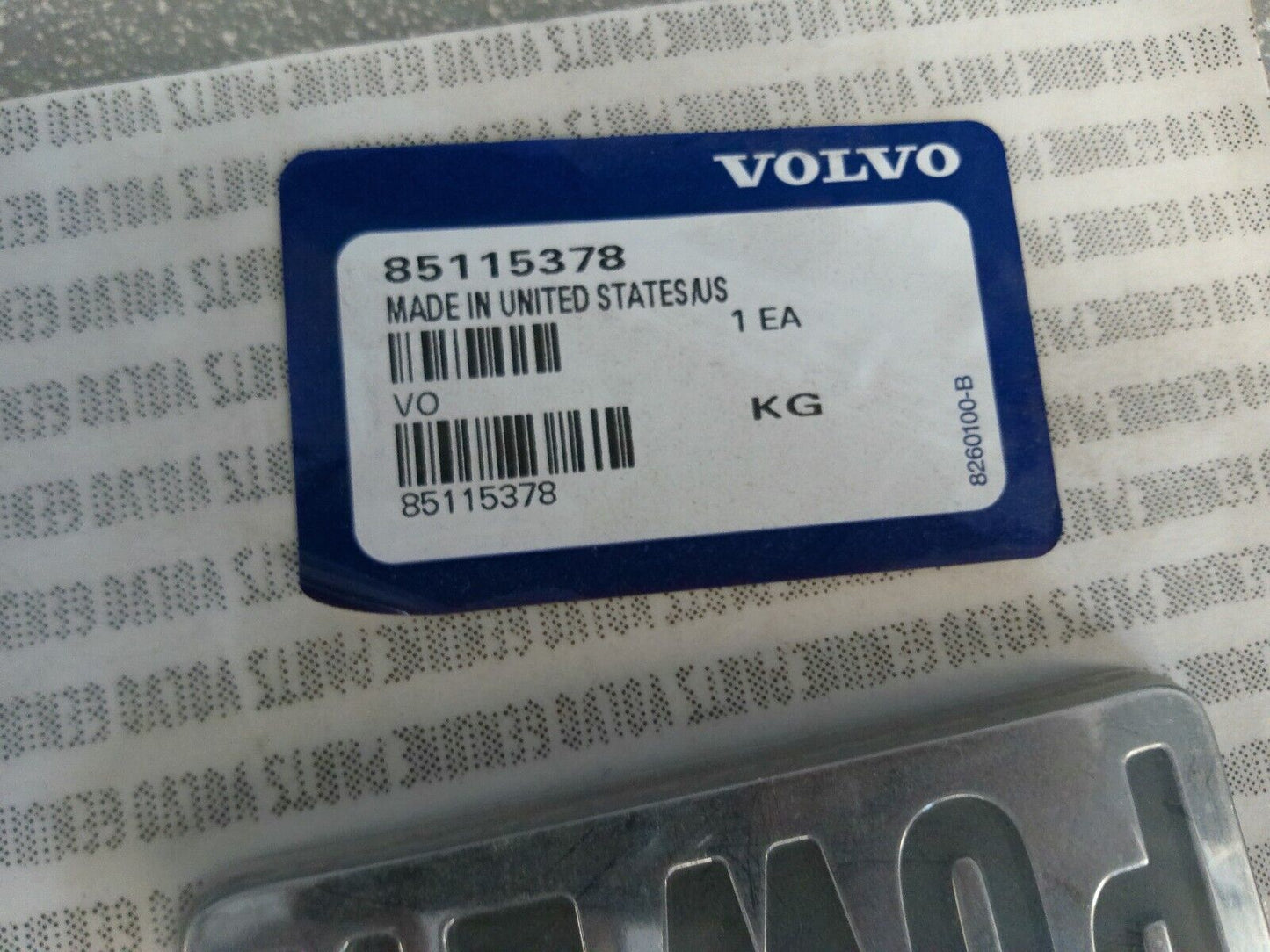 Genuine Volvo OEM D13 Volvo Power 85115378 Emblem | CS12-C-T