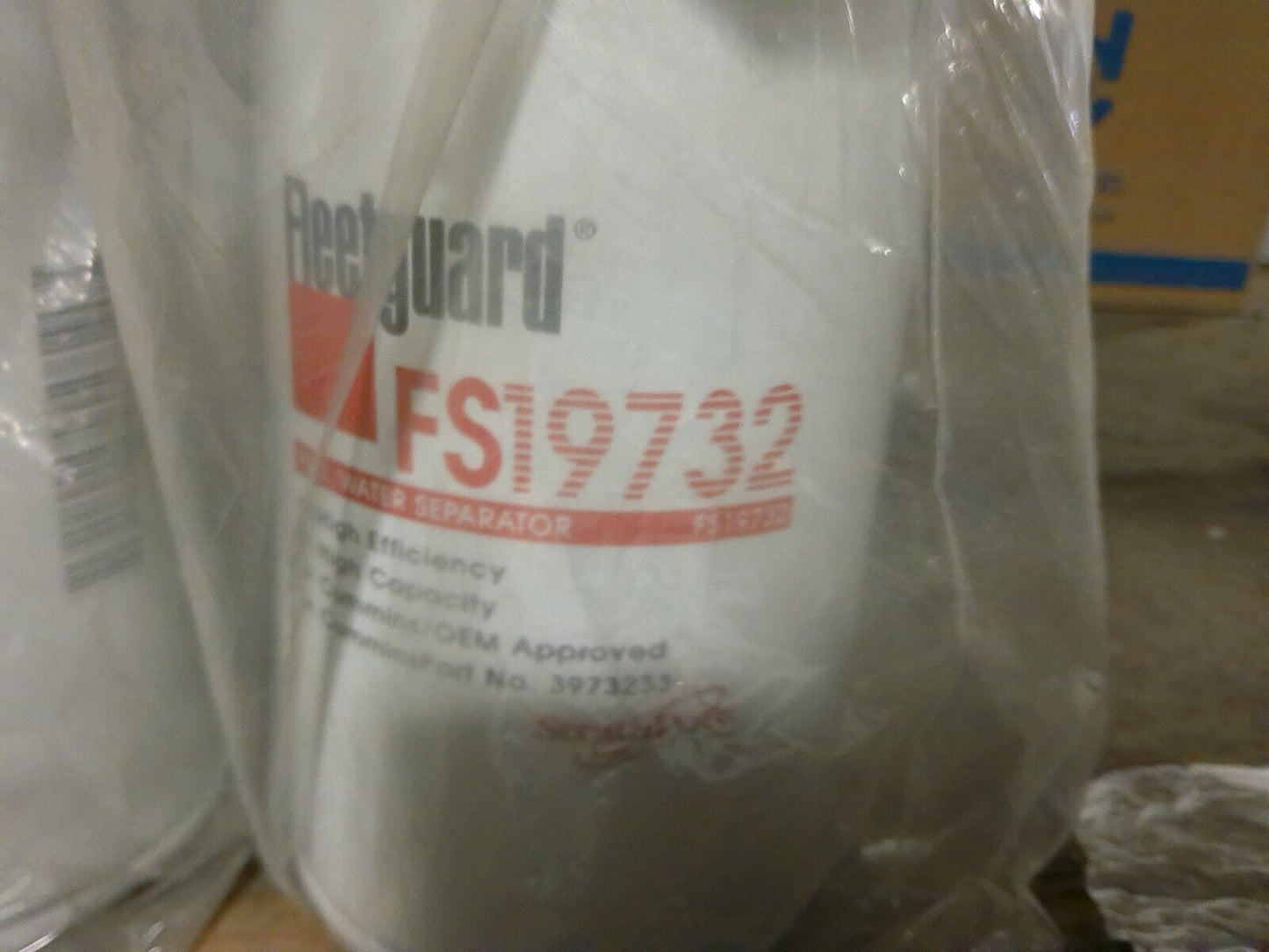Lot of (4) Genuine FleetGuard Fuel Filter with Water Separator FS19732 | WD30-1
