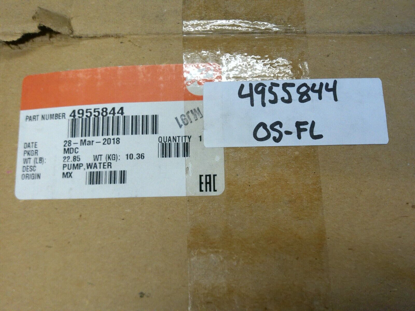 4955844 Engine Water Pump for Cummins Genuine OEM | OS-FL