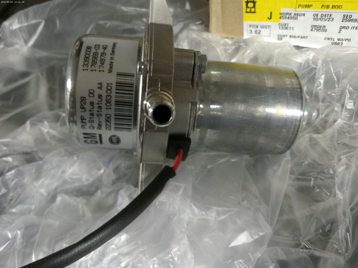 Genuine GM Power Brake Booster Pump Assembly 13390008 | CS11-D