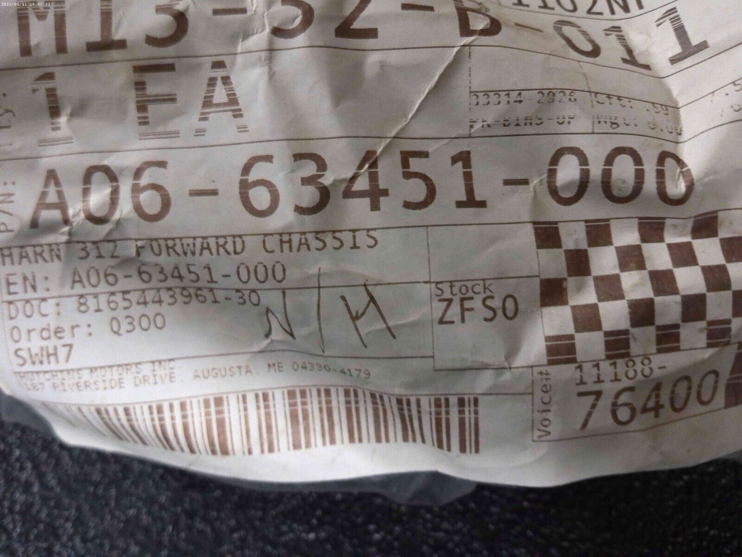 NEW GENUINE OEM FREIGHTLINER A06-63451-000 Wiring Harness | CS16-A