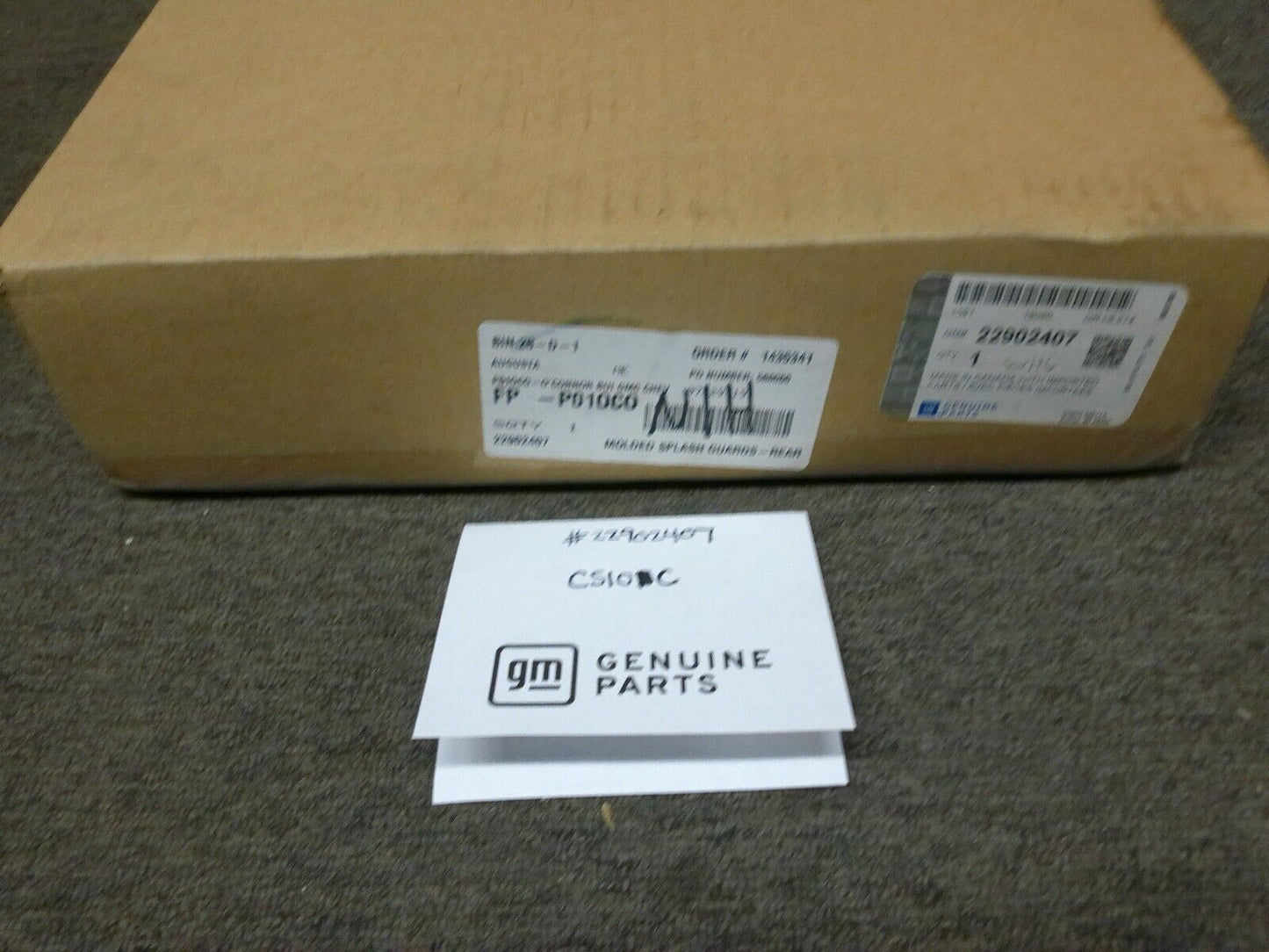 Genuine OEM GM Mud Flap Kit 22902407 | CS10C