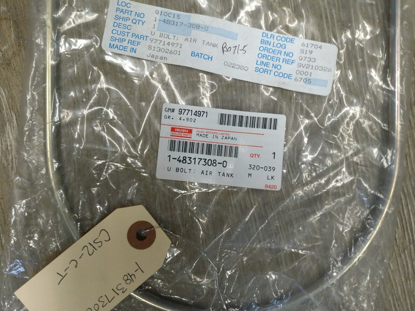 Isuzu Truck 1483173080 U BOLT - AIR TANK / 1-48317-308-0 | CS12-C-T