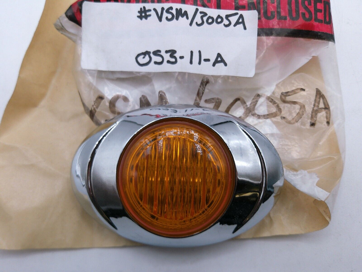 Genuine OEM FREIGHTLINER LED MARKER LAMP-AMBER VSM-3005A | OS3-11-A