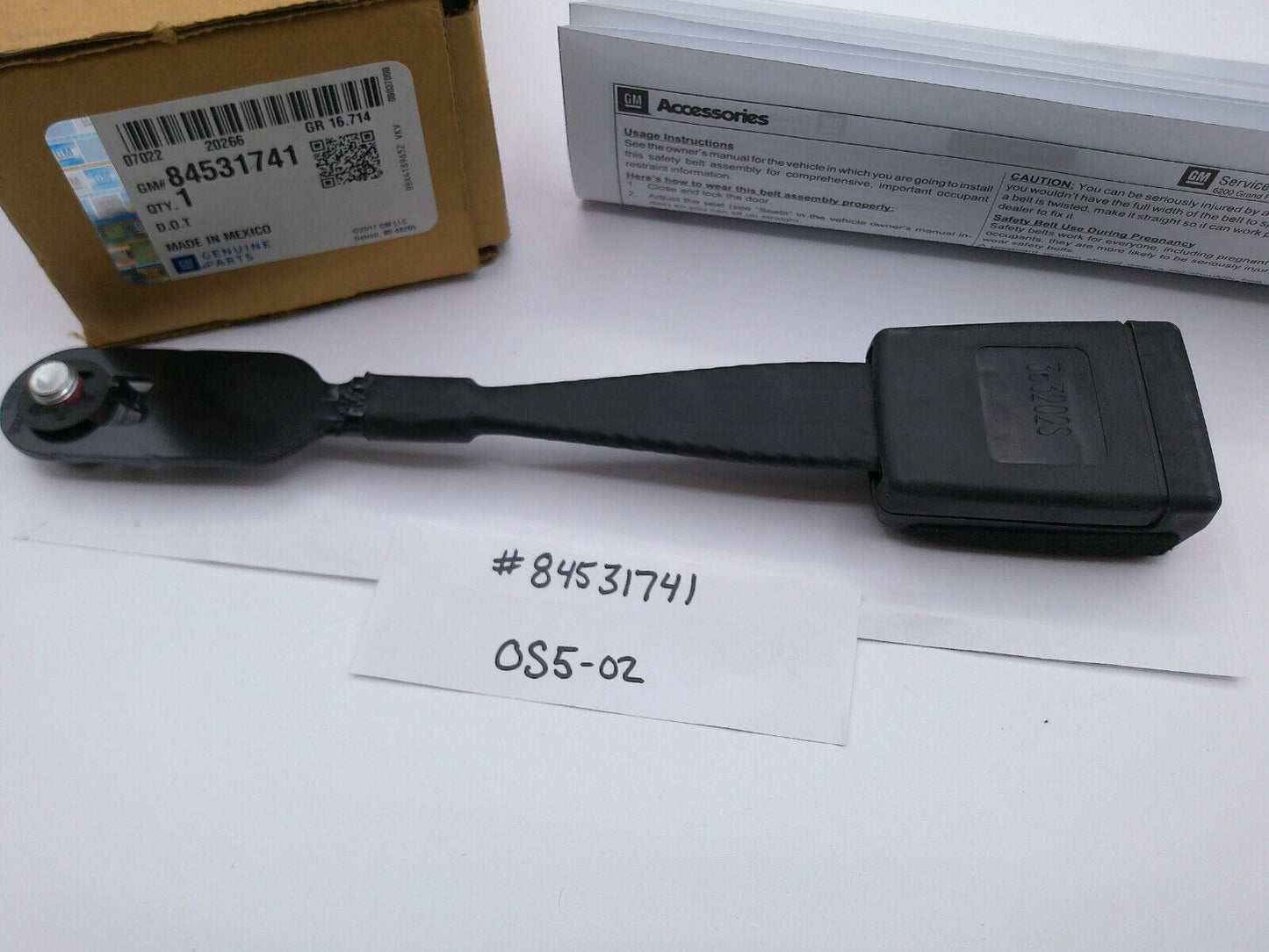 GM Genuine Parts 84531741 Seat Belt Receptacle | OS5-02