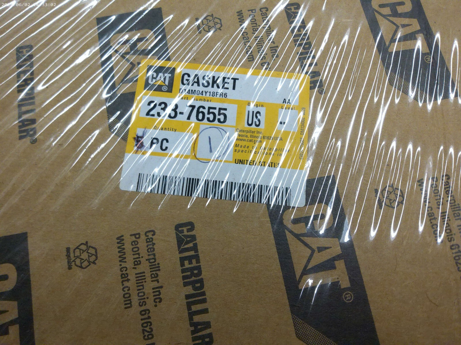 OEM Caterpillar 233-7655 Oil Filter Housing Gasket 2337655 | OS-FL