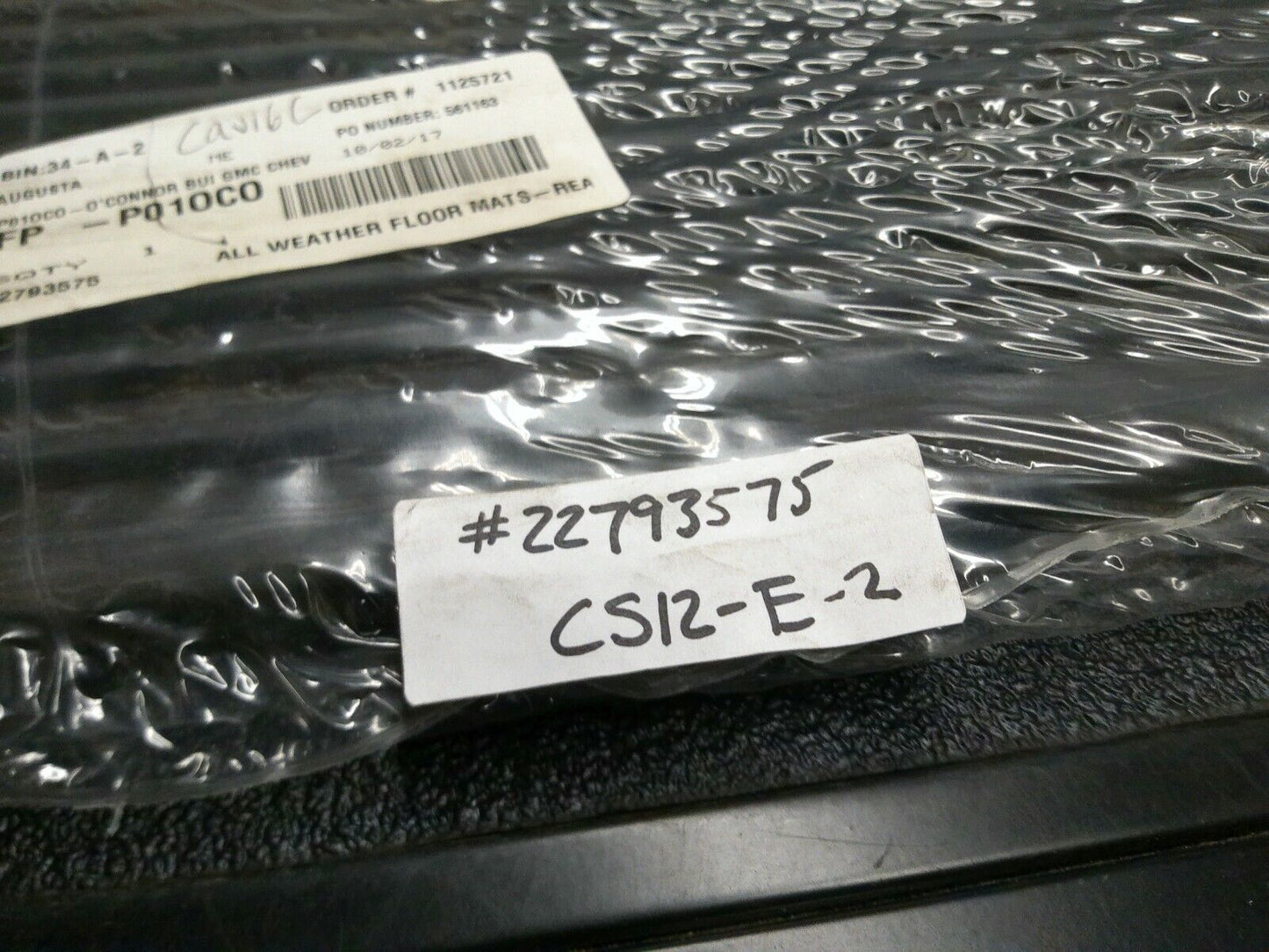 Genuine OEM GM Floor Mats All-Weather Rear Equinox 22793575 | CS12-E-2