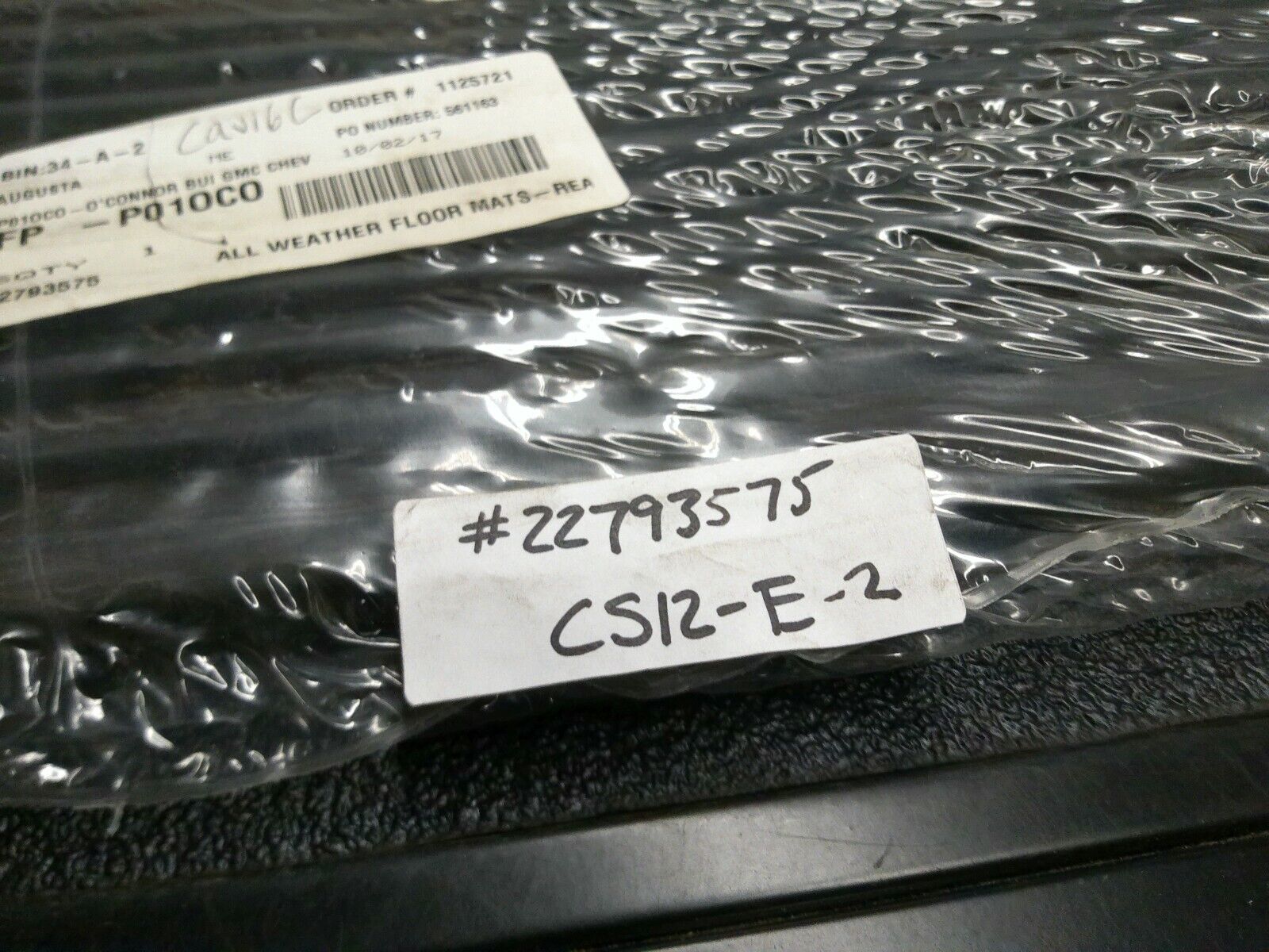 Genuine OEM GM Floor Mats All-Weather Rear Equinox 22793575 | CS12-E-2