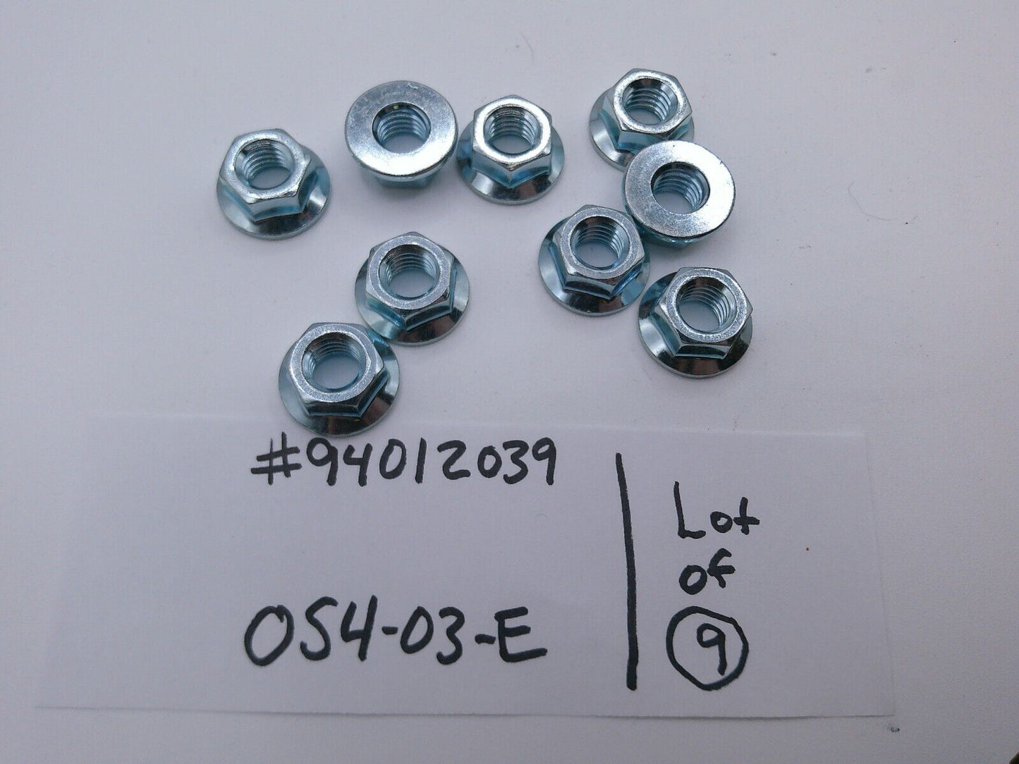 Lot of (9) Genuine OEM GM Multi-Purpose Nuts 94012039 | OS4-03-E