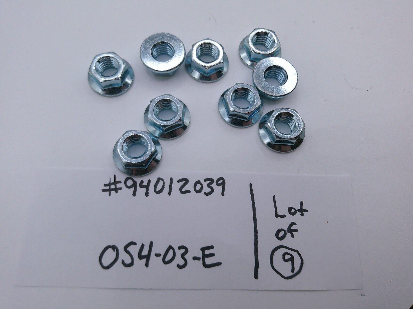 Lot of (9) Genuine OEM GM Multi-Purpose Nuts 94012039 | OS4-03-E